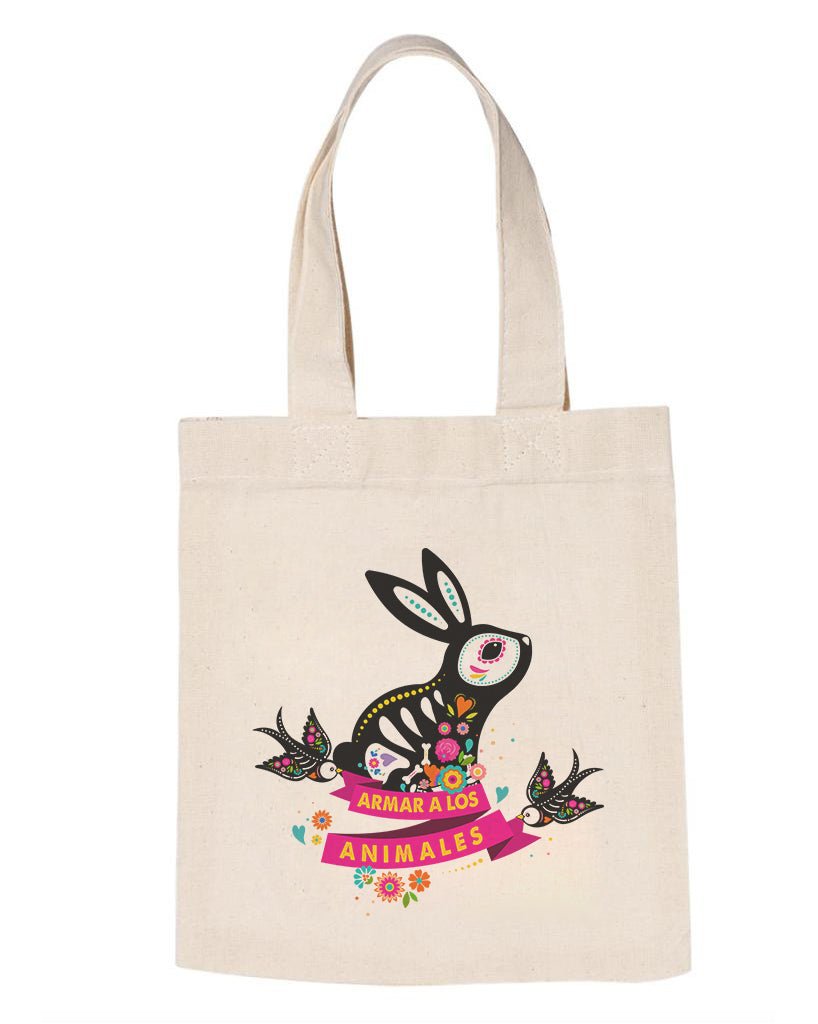 Hare We Go Tote Bags