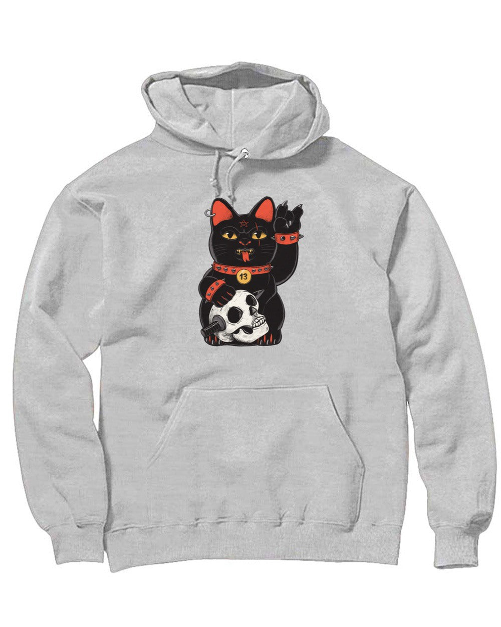 Unisex Unlucky Black Cat Hoodie Arm The Animals Clothing Co