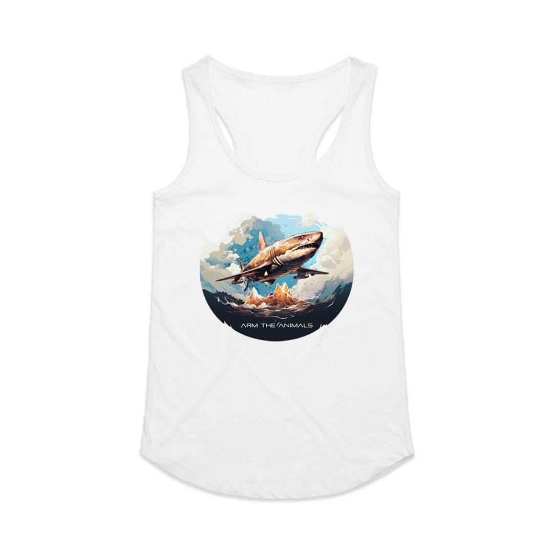 Women's | Bear of Thunder | Ideal Tank Top - White / X-Large | Arm The Animals | Women's Ideal Tank Top