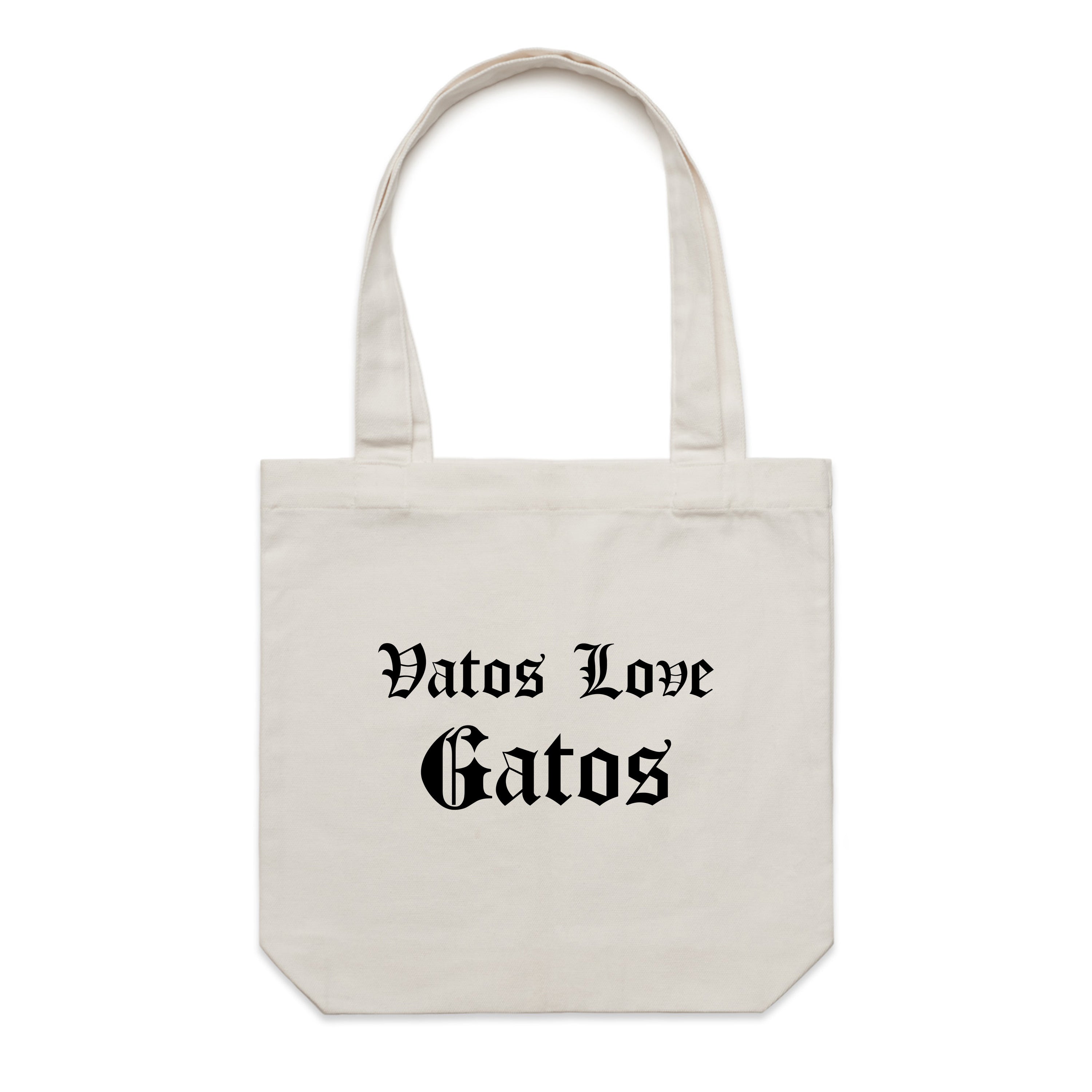 Accessory | Vatos Love Gatos | Canvas Tote