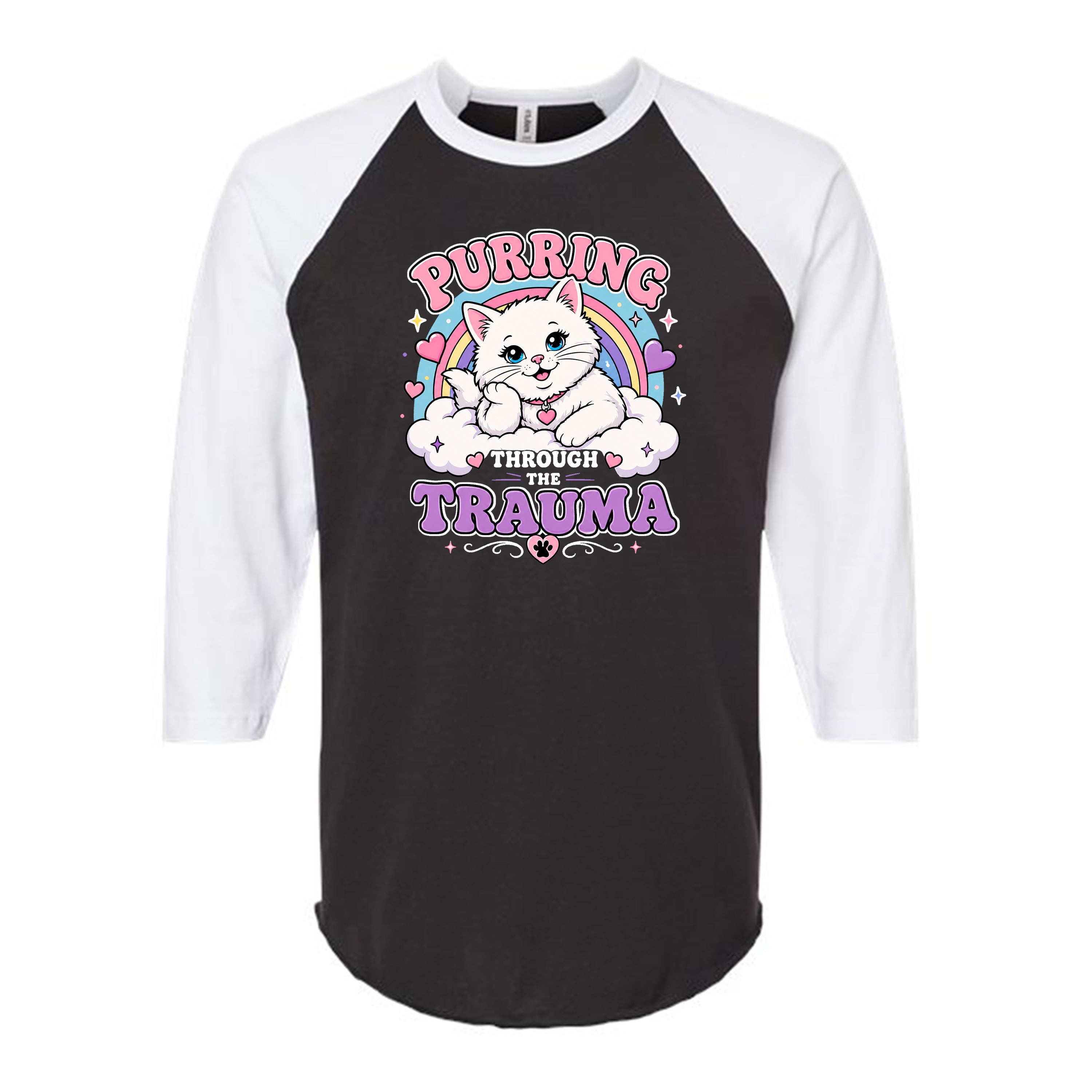 Unisex | Purring Through Trauma | Raglan