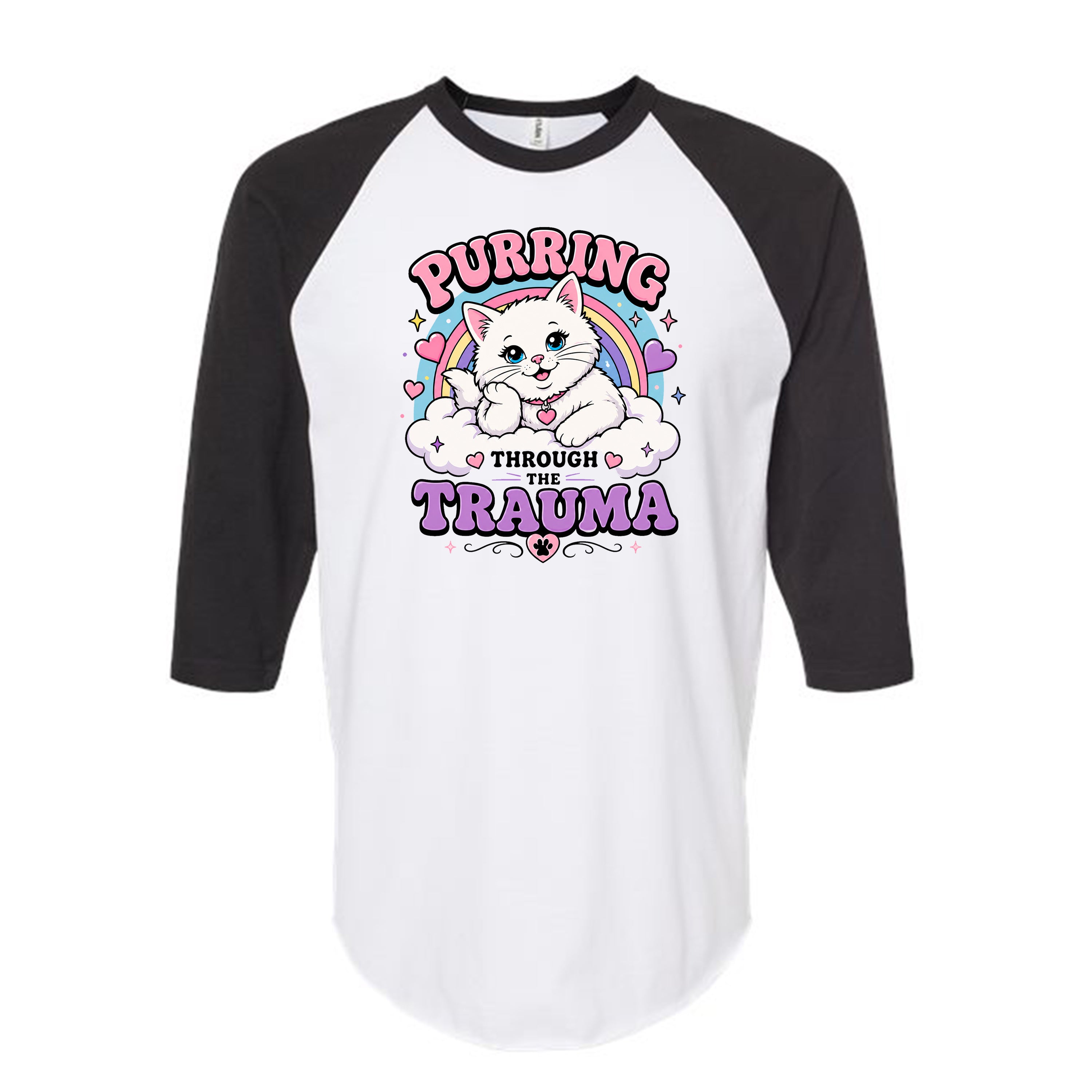 Unisex | Purring Through Trauma | Raglan