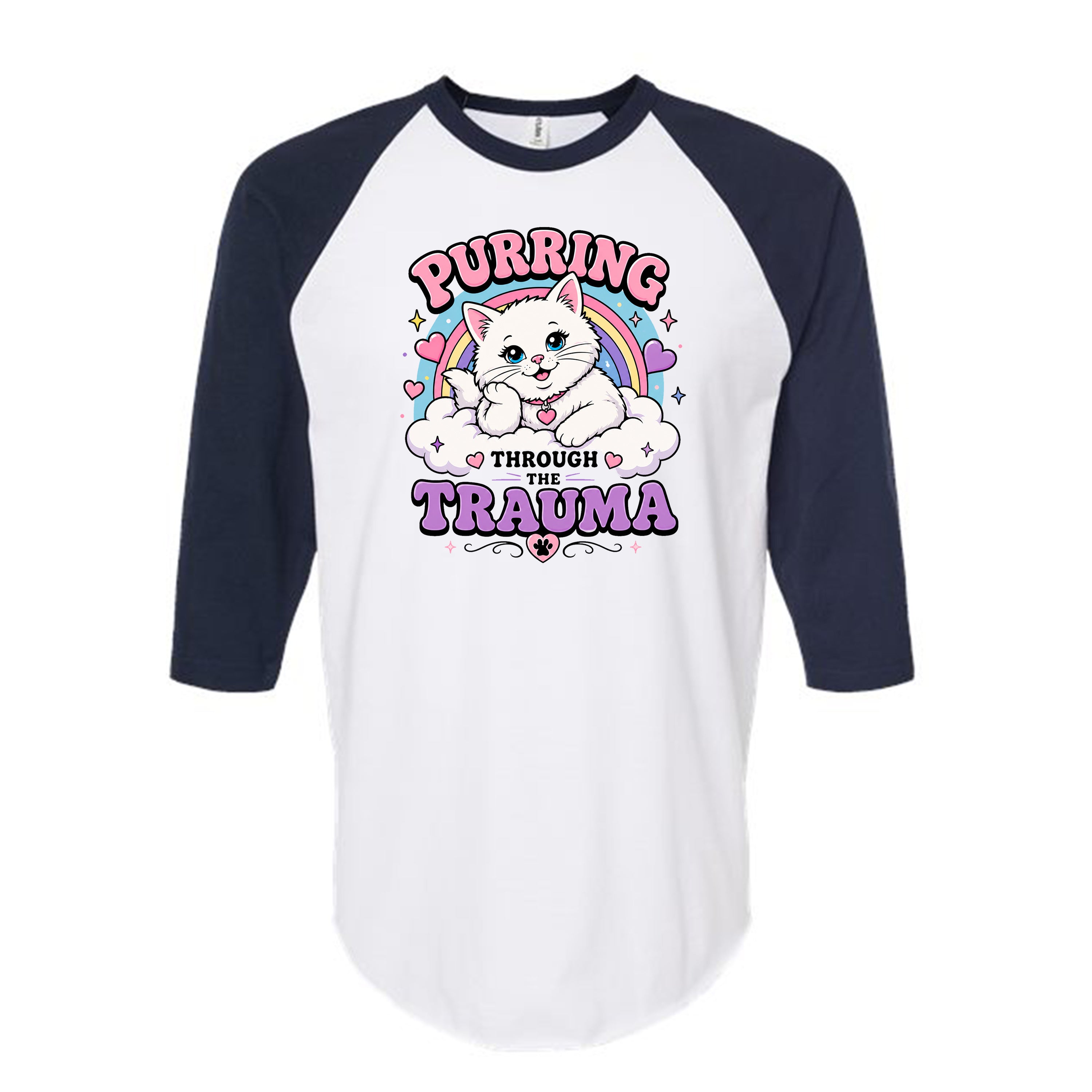 Unisex | Purring Through Trauma | Raglan