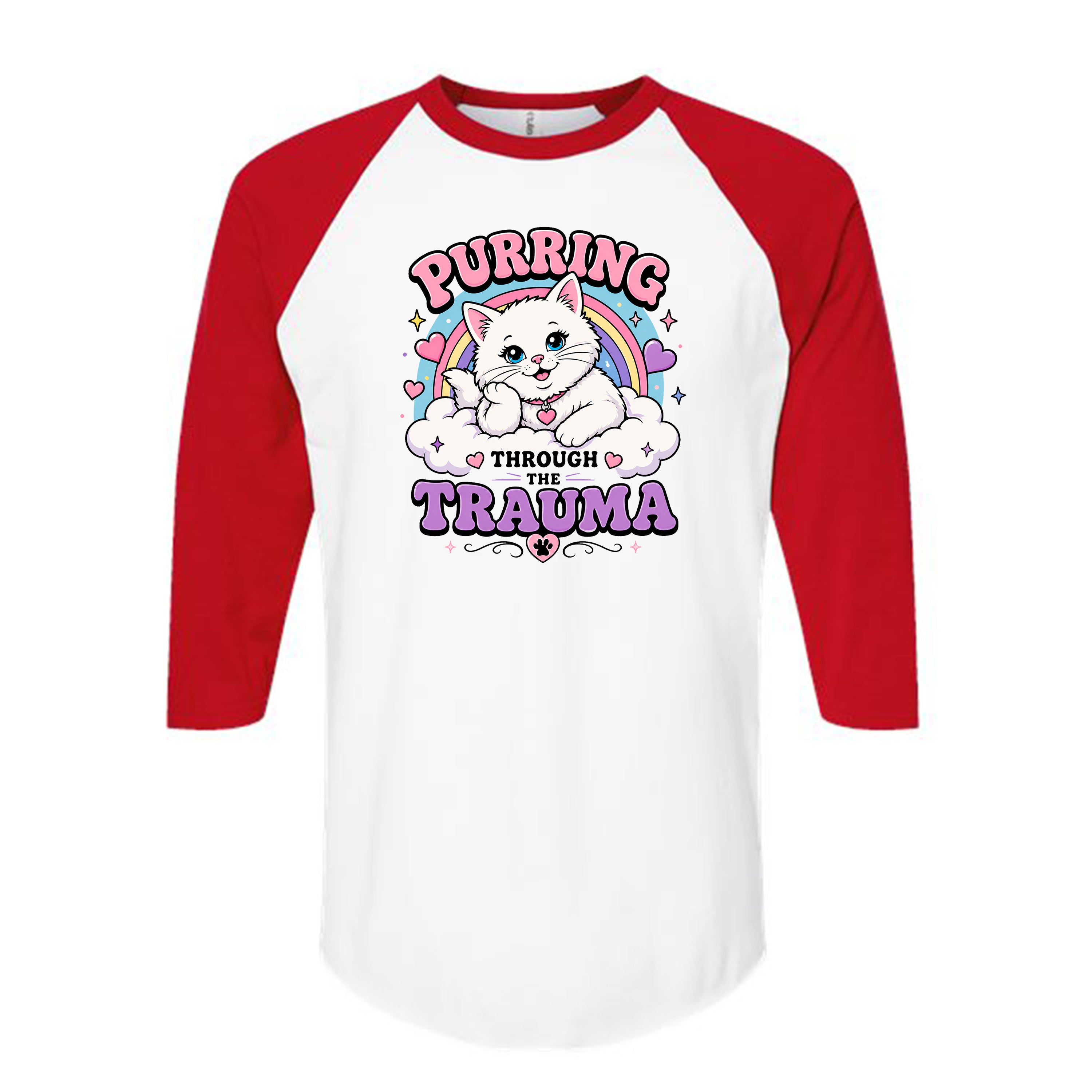 Unisex | Purring Through Trauma | Raglan