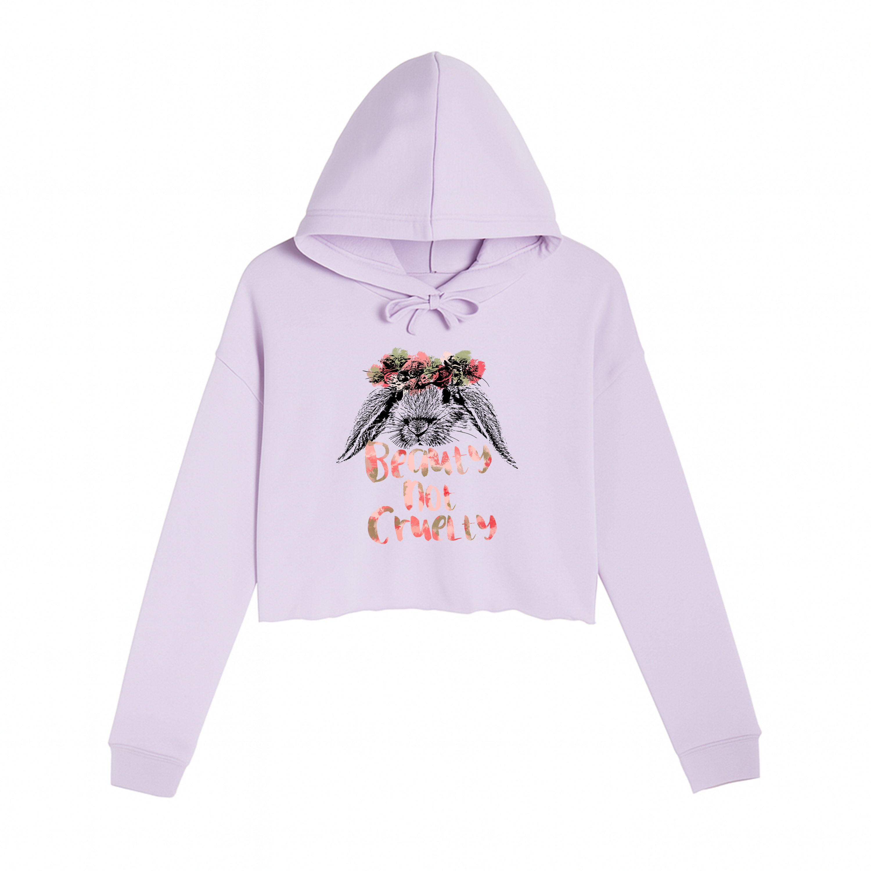 Women's | Beauty Not Cruelty | Crop Hoodie