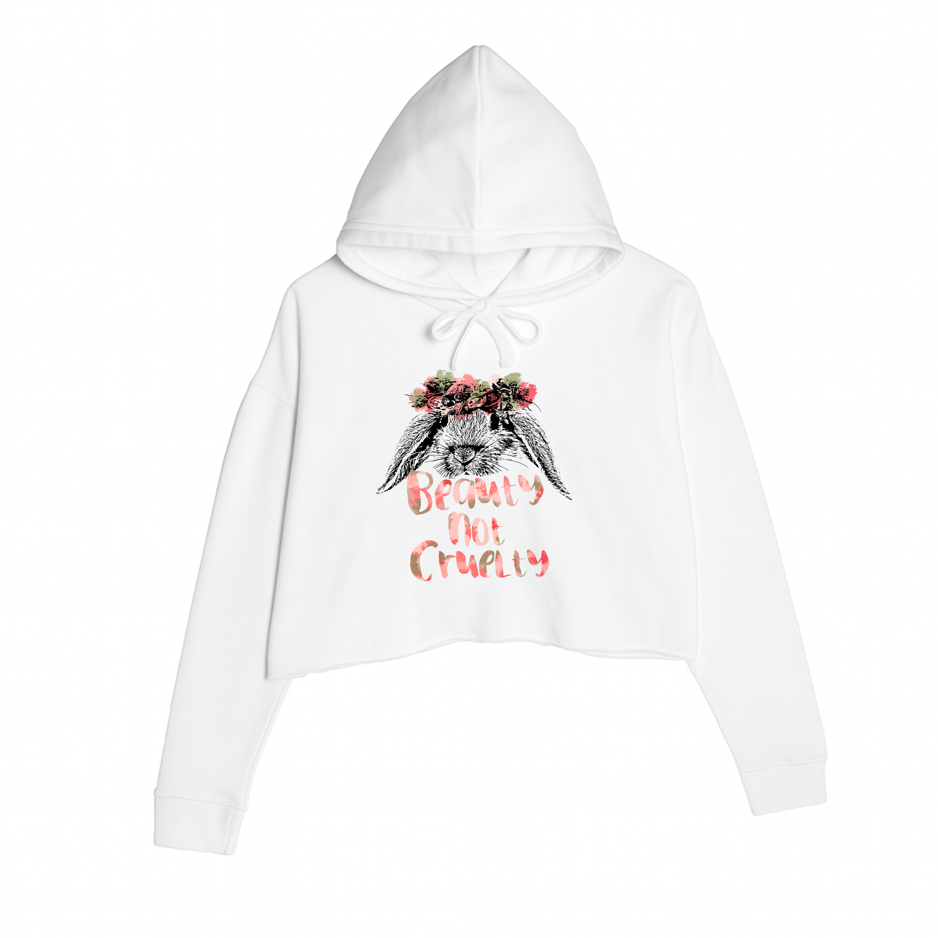 Women's | Beauty Not Cruelty | Crop Hoodie