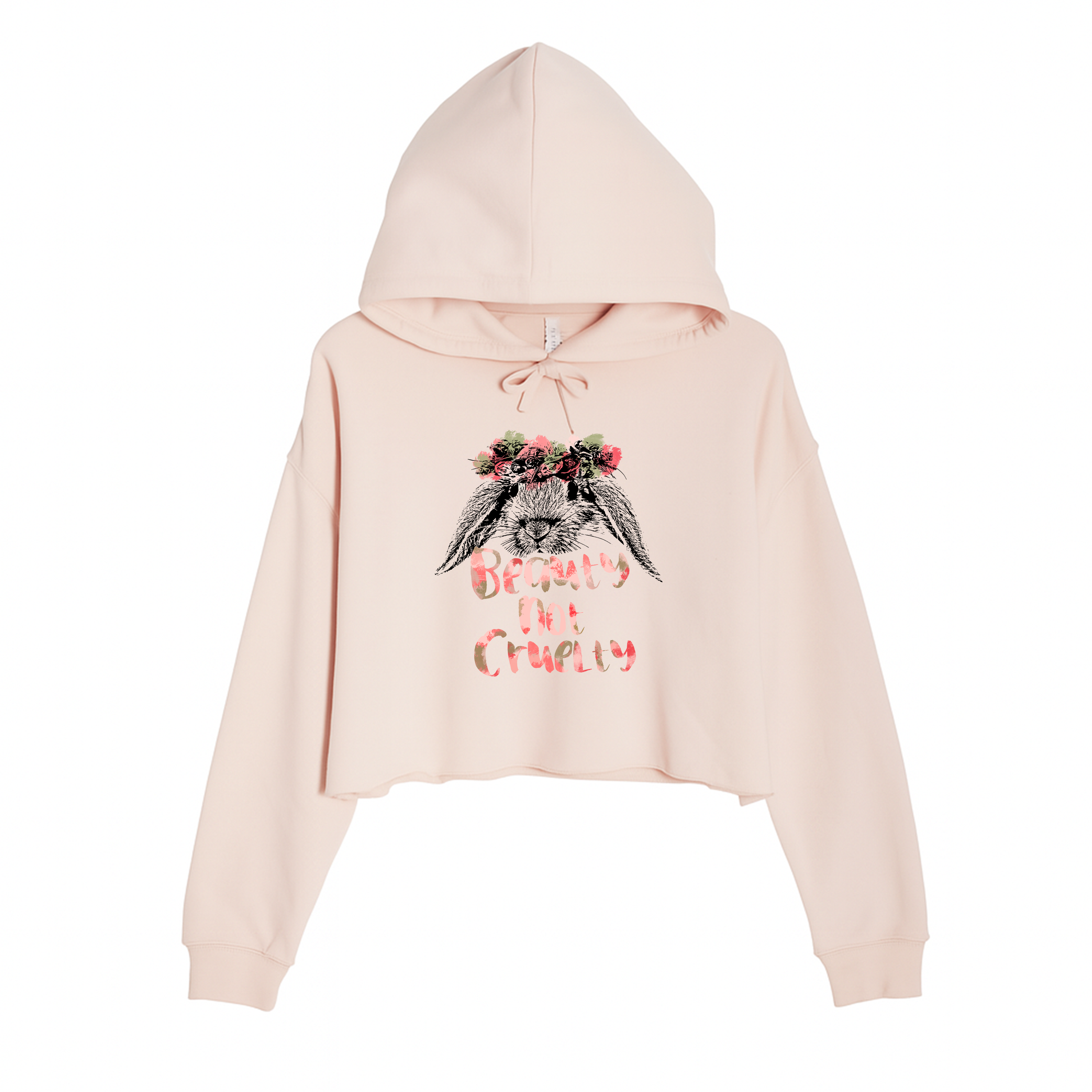 Women's | Beauty Not Cruelty | Crop Hoodie