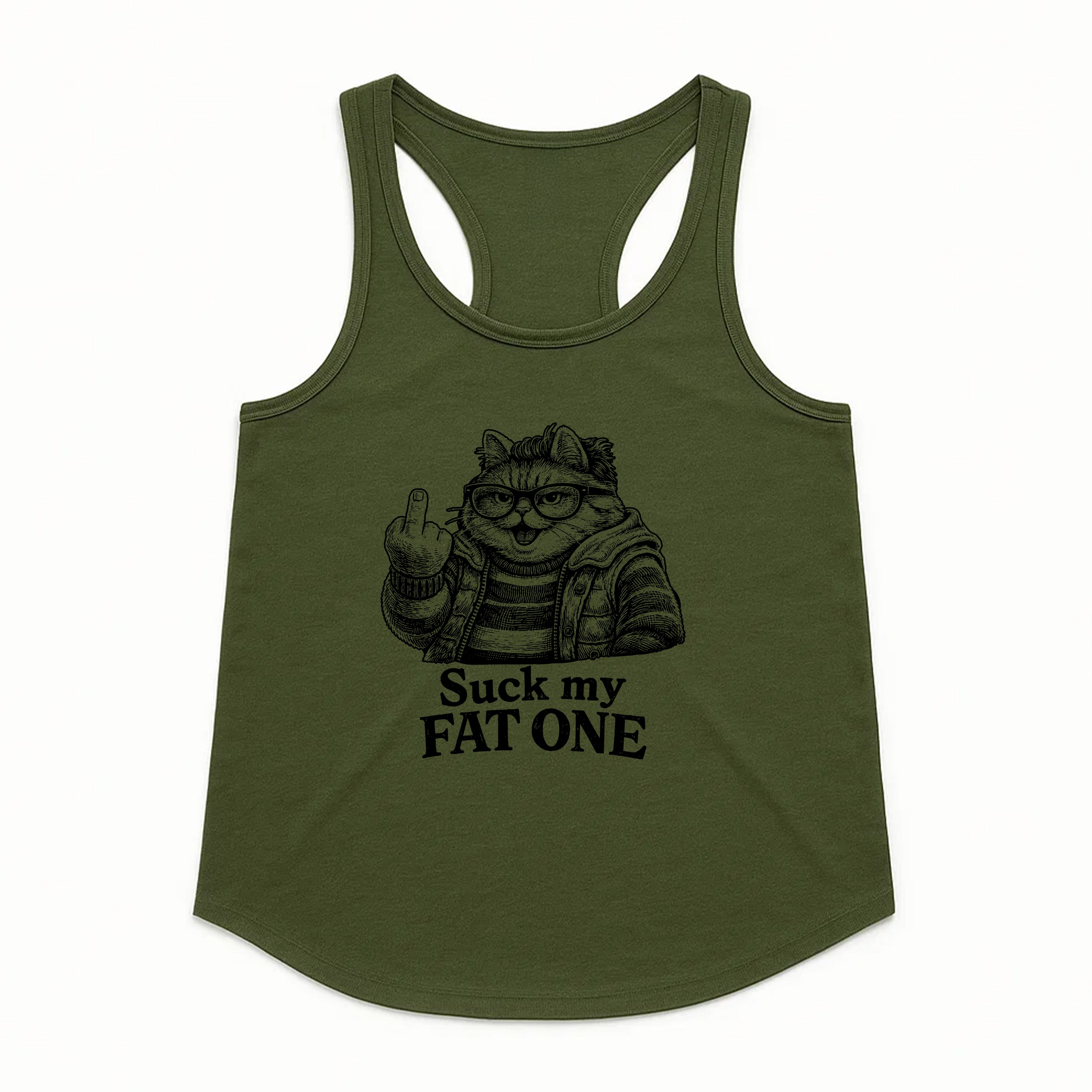 Women's | Suck My Fat One | Racerback Tank