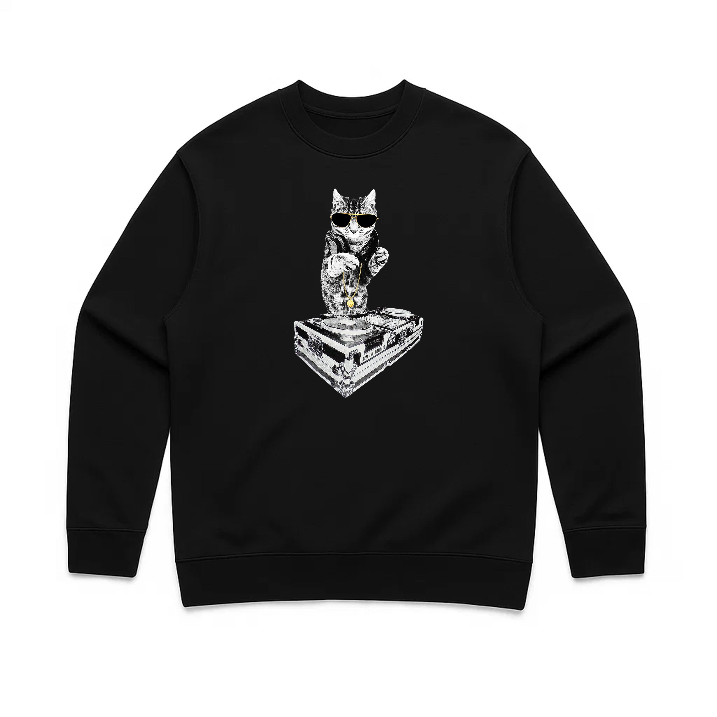Unisex | Bruce Kitty DJ | Crewneck Sweatshirt