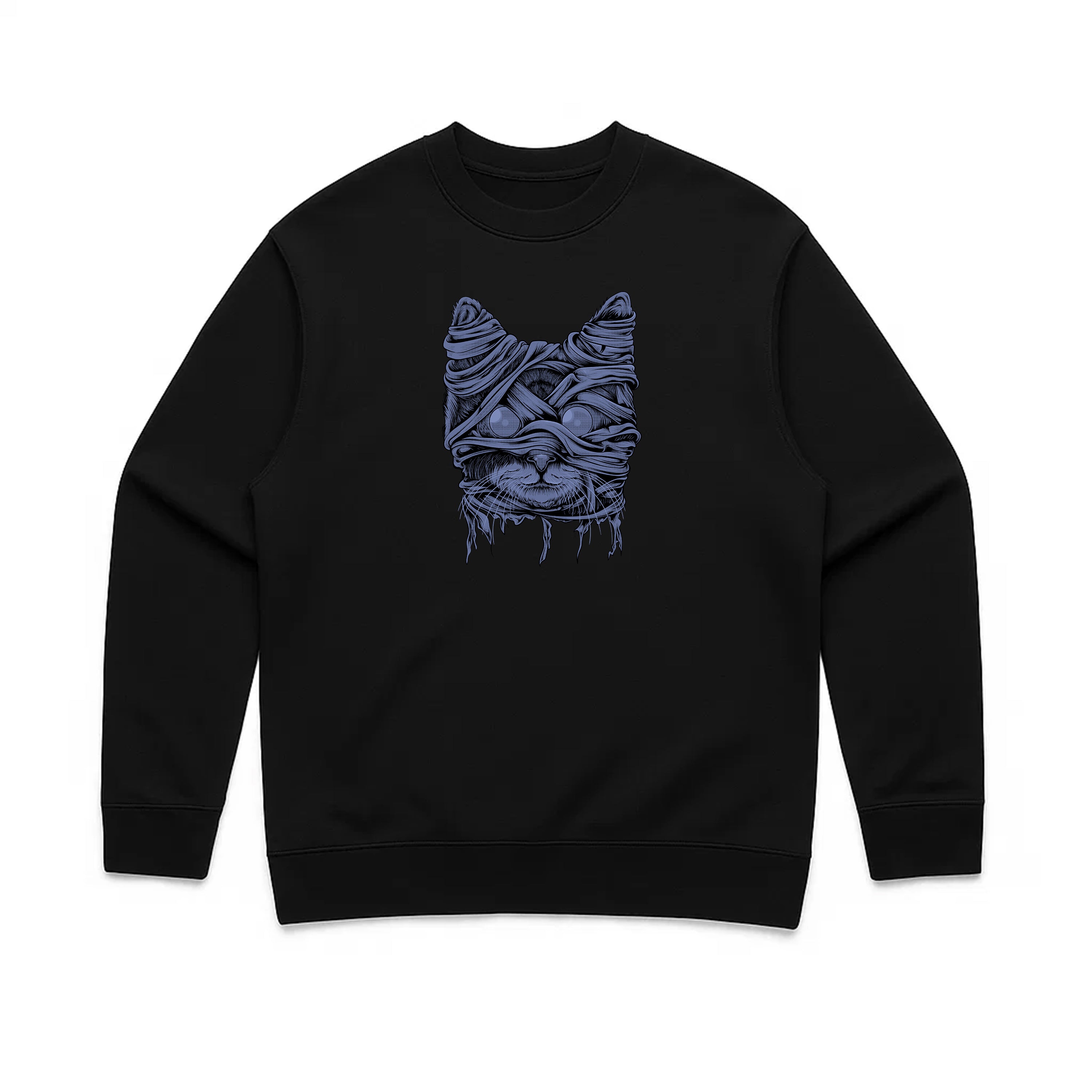 Unisex | Zombie Mummy Cat | Crewneck Sweatshirt