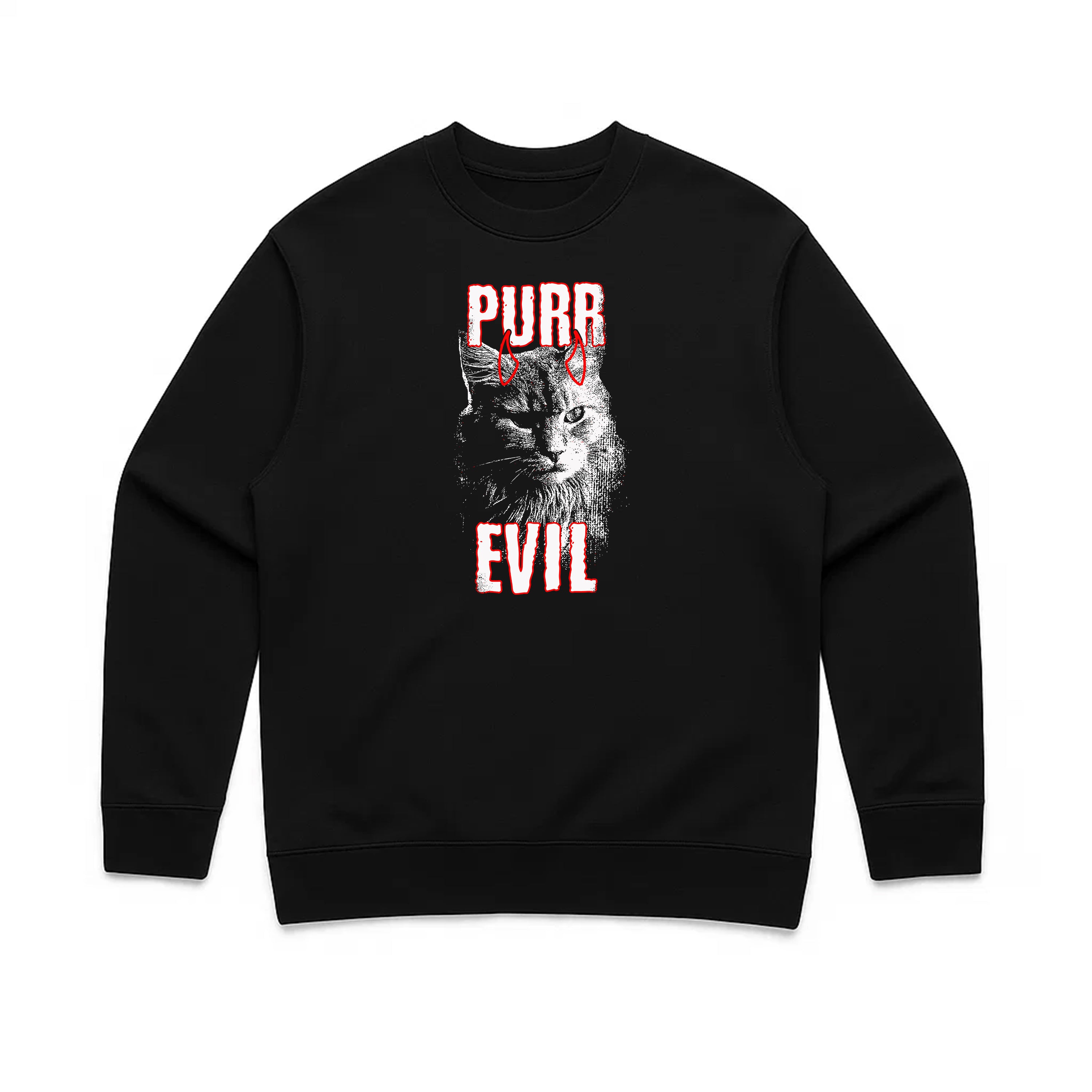 Unisex | Purr Evil | Crewneck Sweatshirt