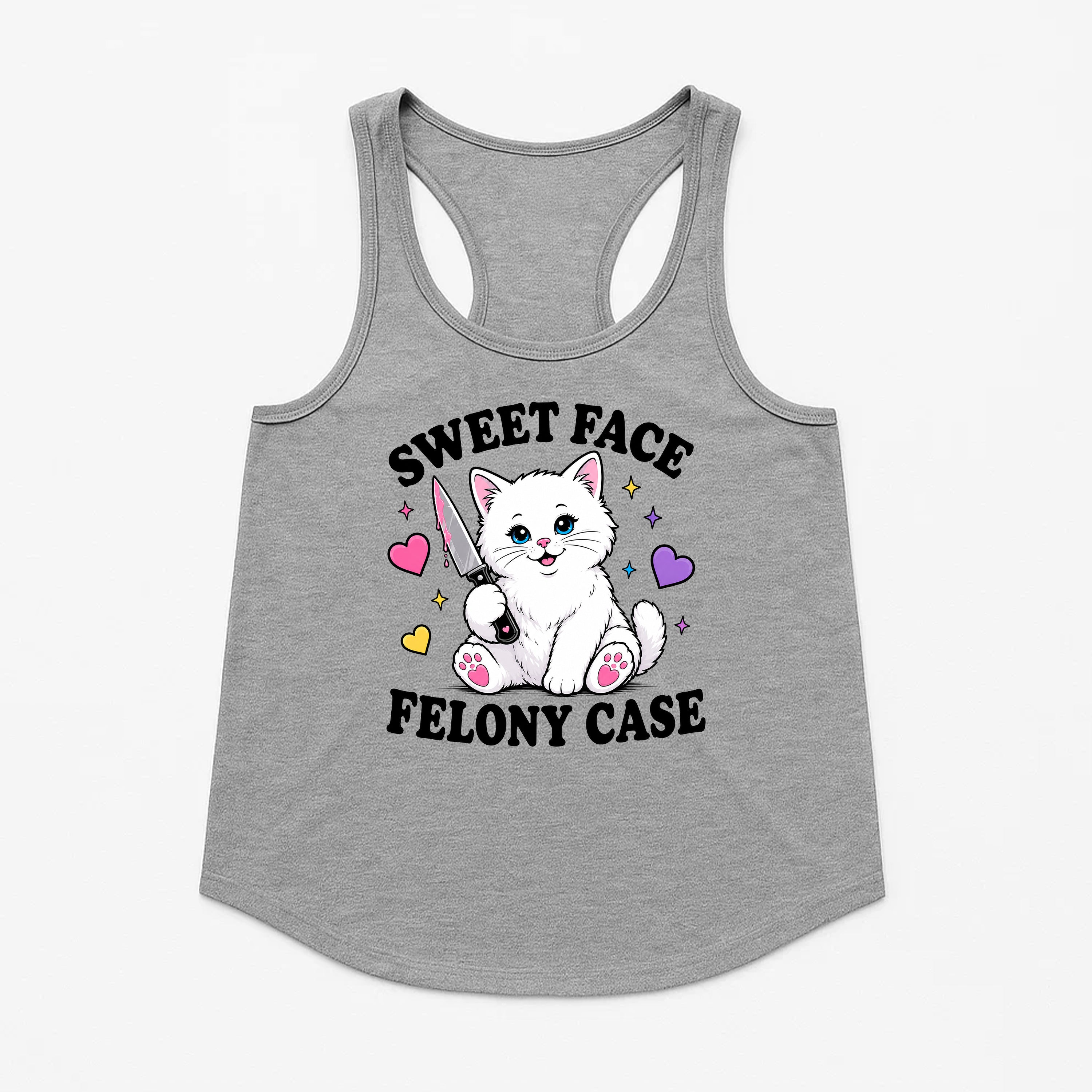 Women's | Sweet Face Felony Case | Racerback Tank
