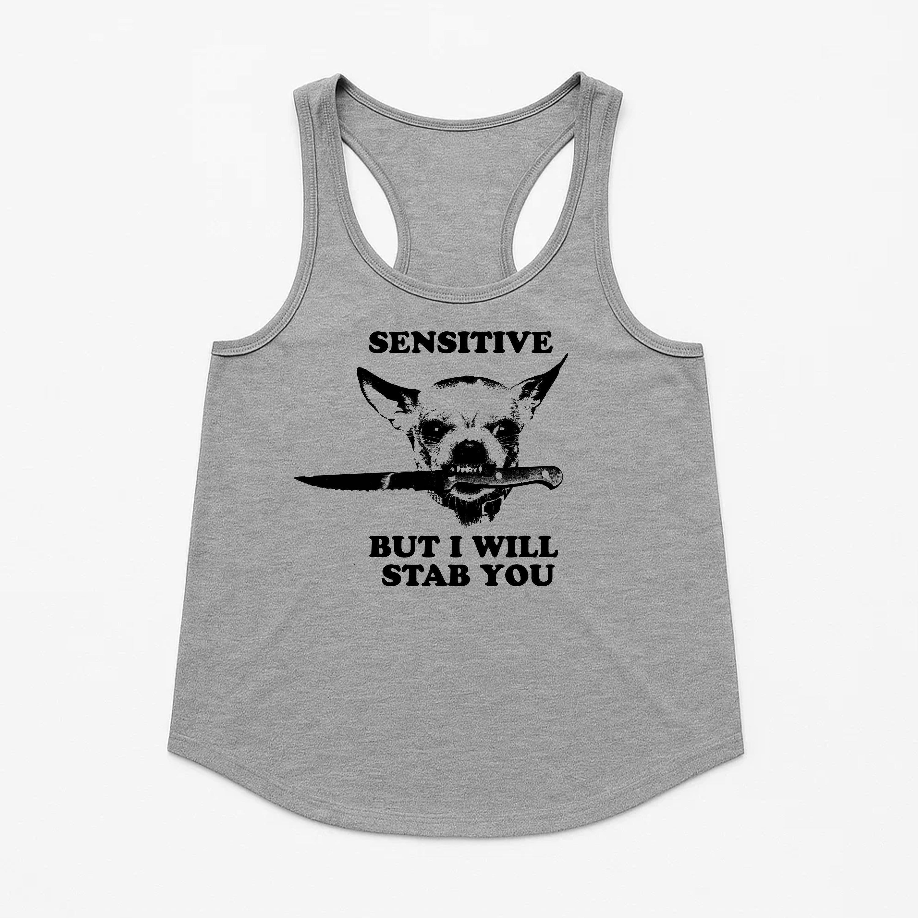 Women's | Sensitive (Dog) | Racerback Tank