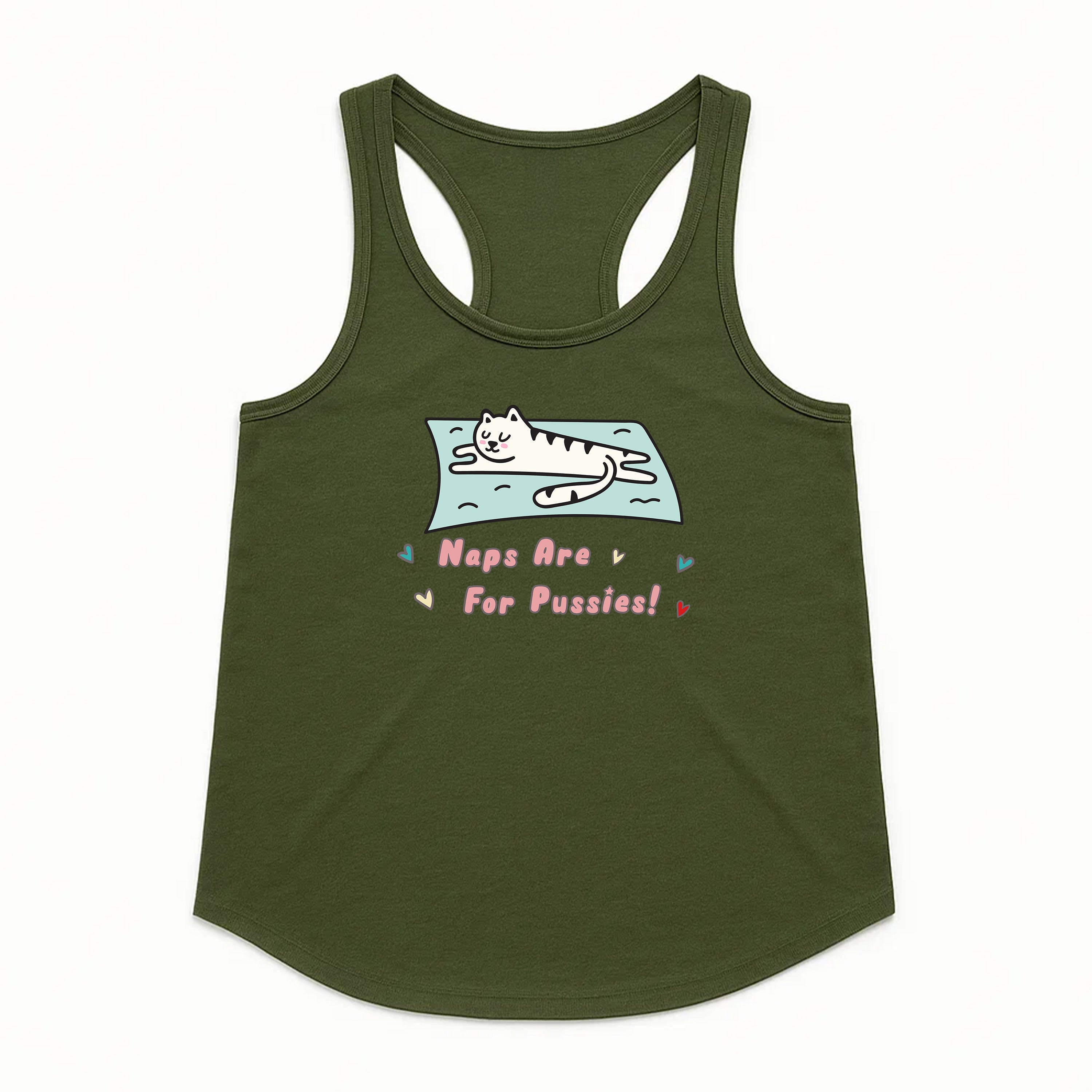 Women's | Naps Are For Pussies | Racerback Tank