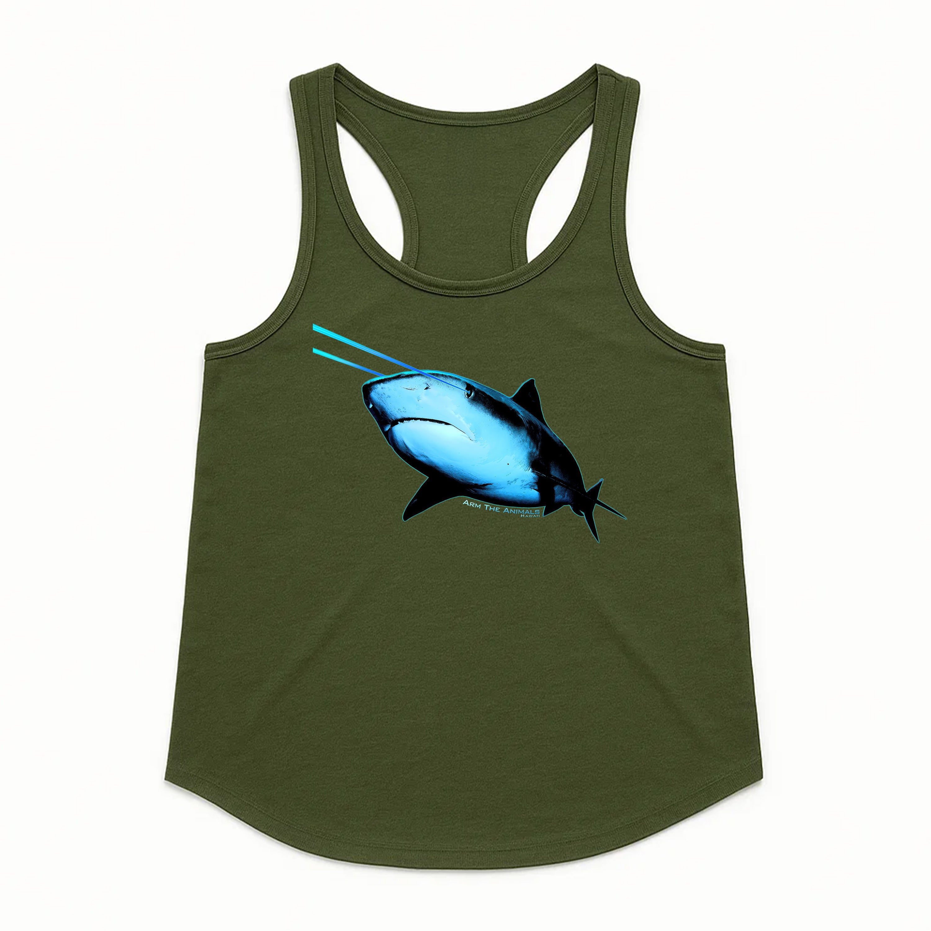 Women's | Laser Eye Shark | Racerback Tank