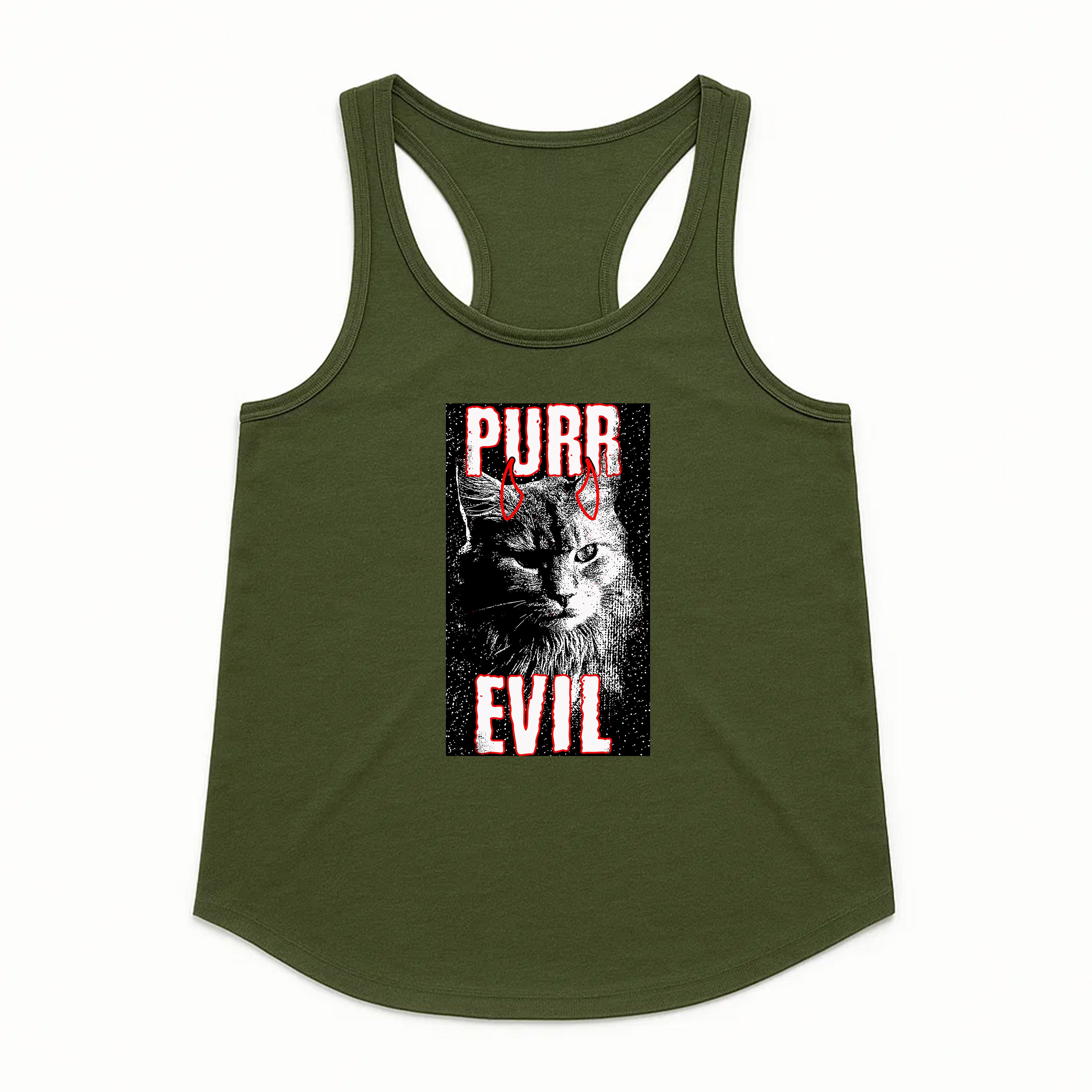 Women's | Purr Evil | Racerback Tank