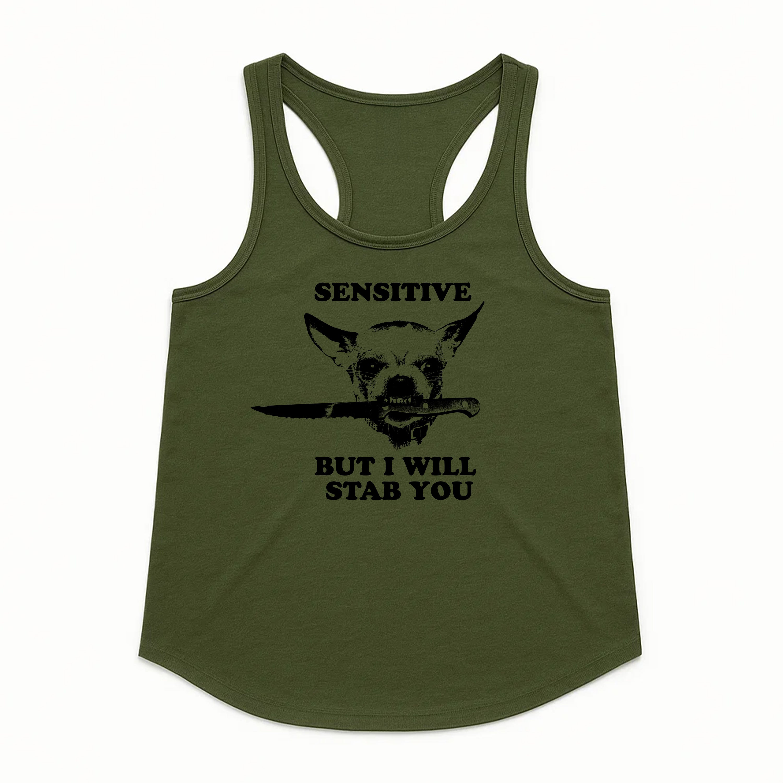 Women's | Sensitive (Dog) | Racerback Tank