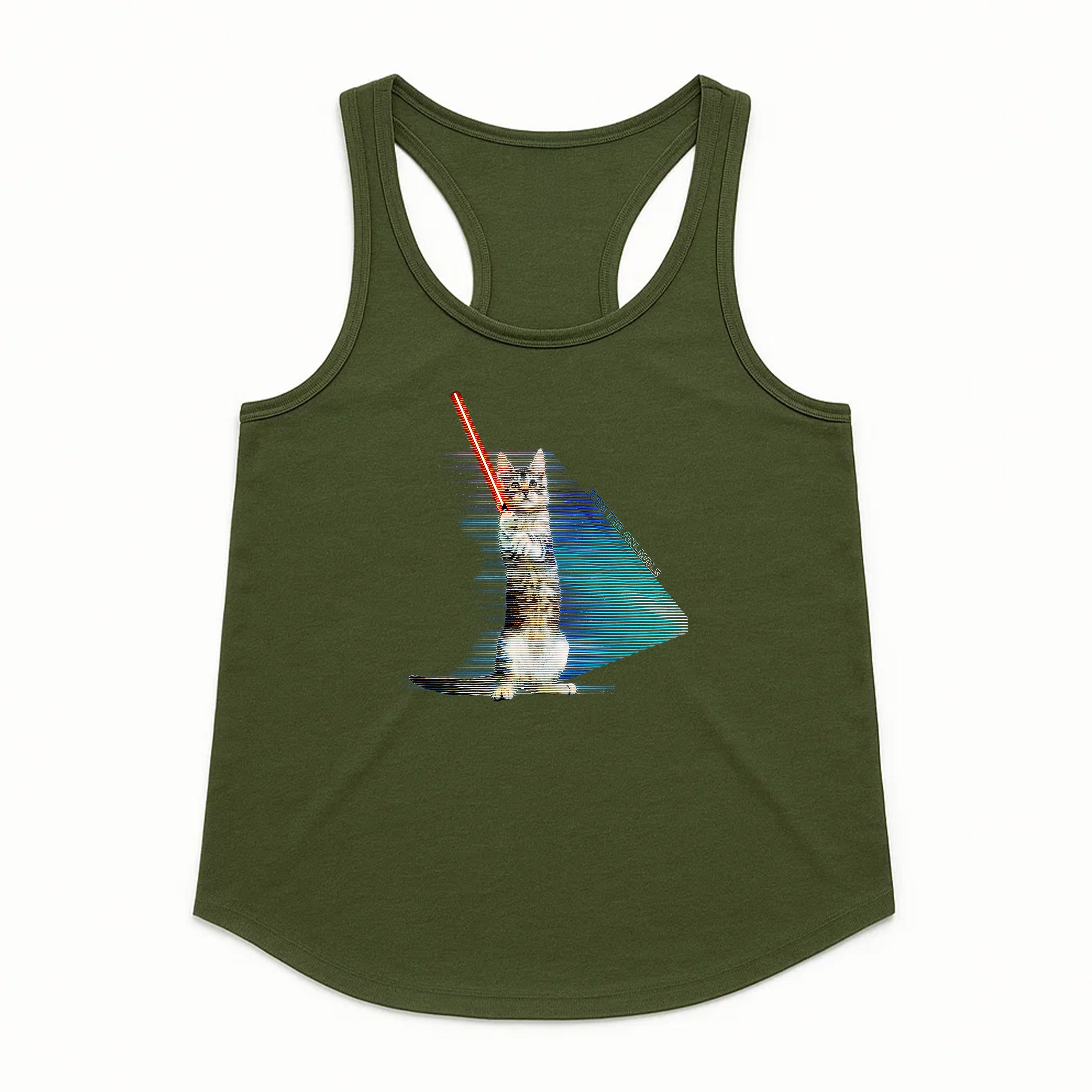 Women's | Hologram Battle Cat | Racerback Tank