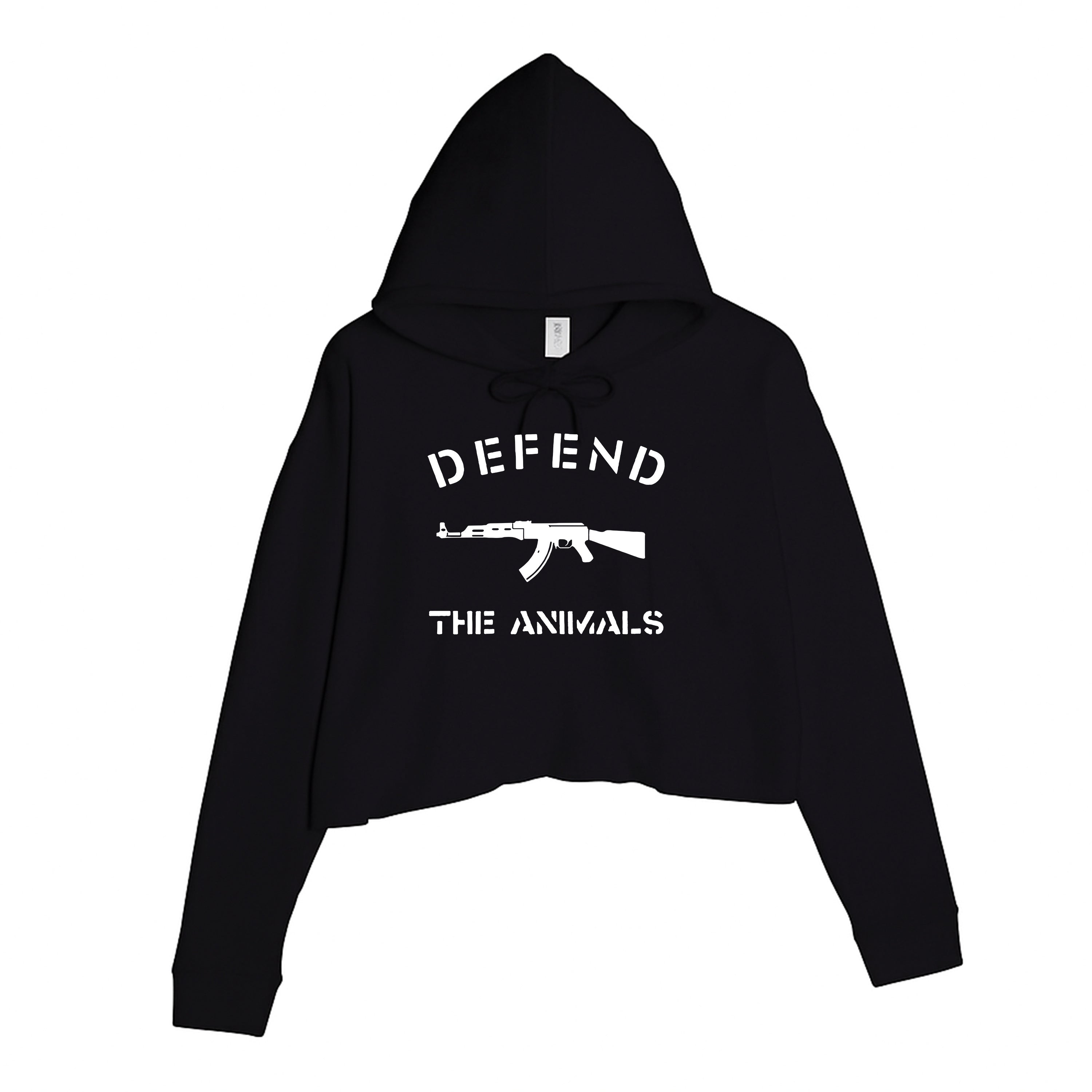 Women's | Defend The Animals | Crop Hoodie