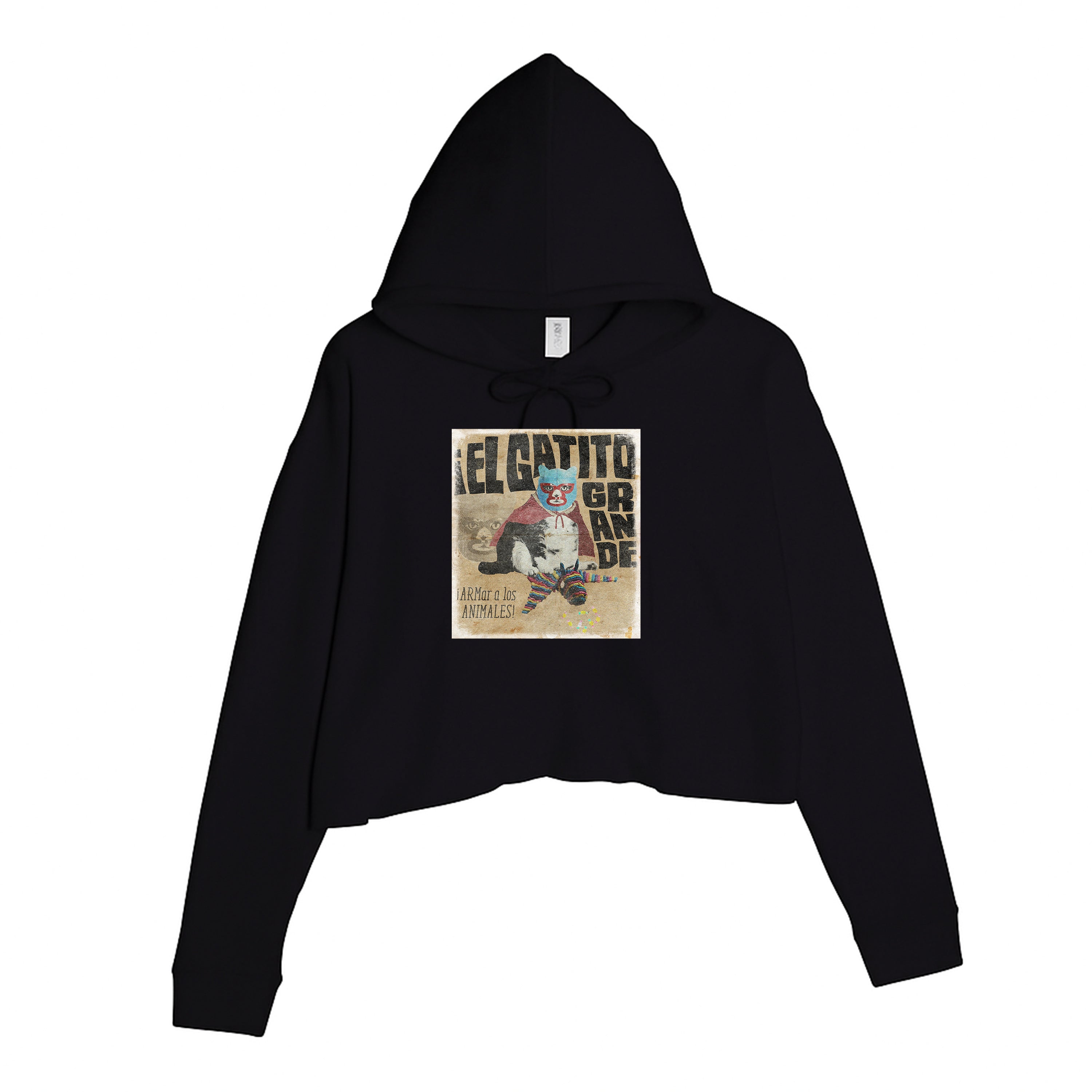 Women's | El Gatito Grande | Crop Hoodie