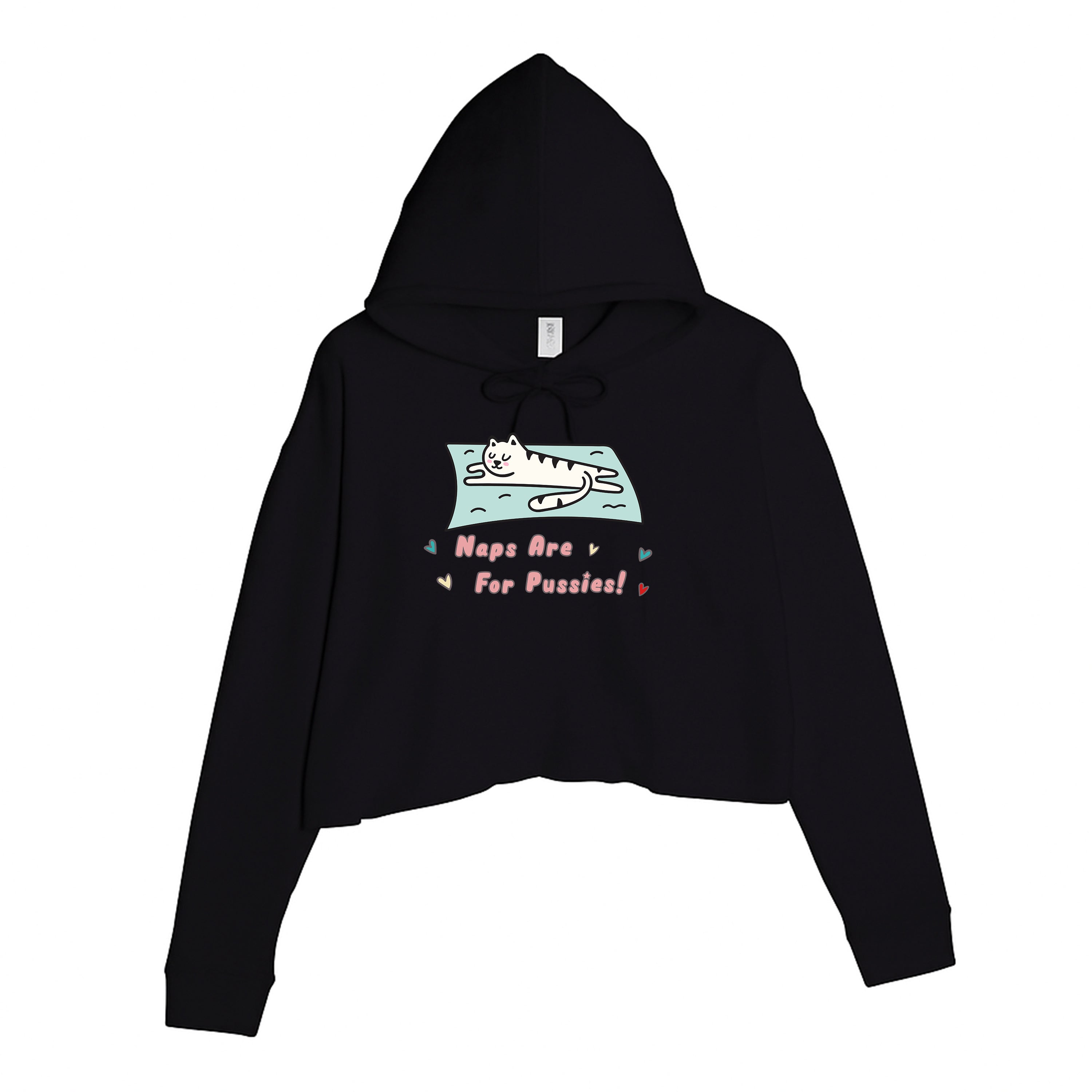 Women's | Naps Are For Pussies | Crop Hoodie