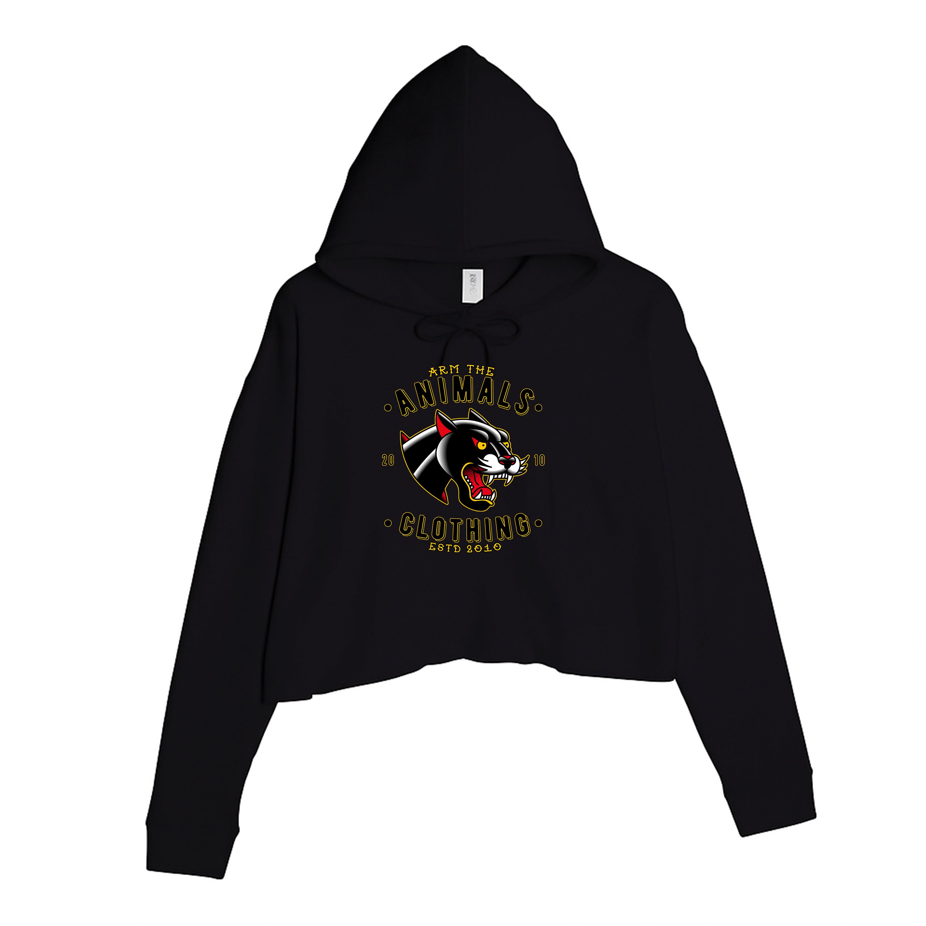 Women's | Varsity Panther | Crop Hoodie