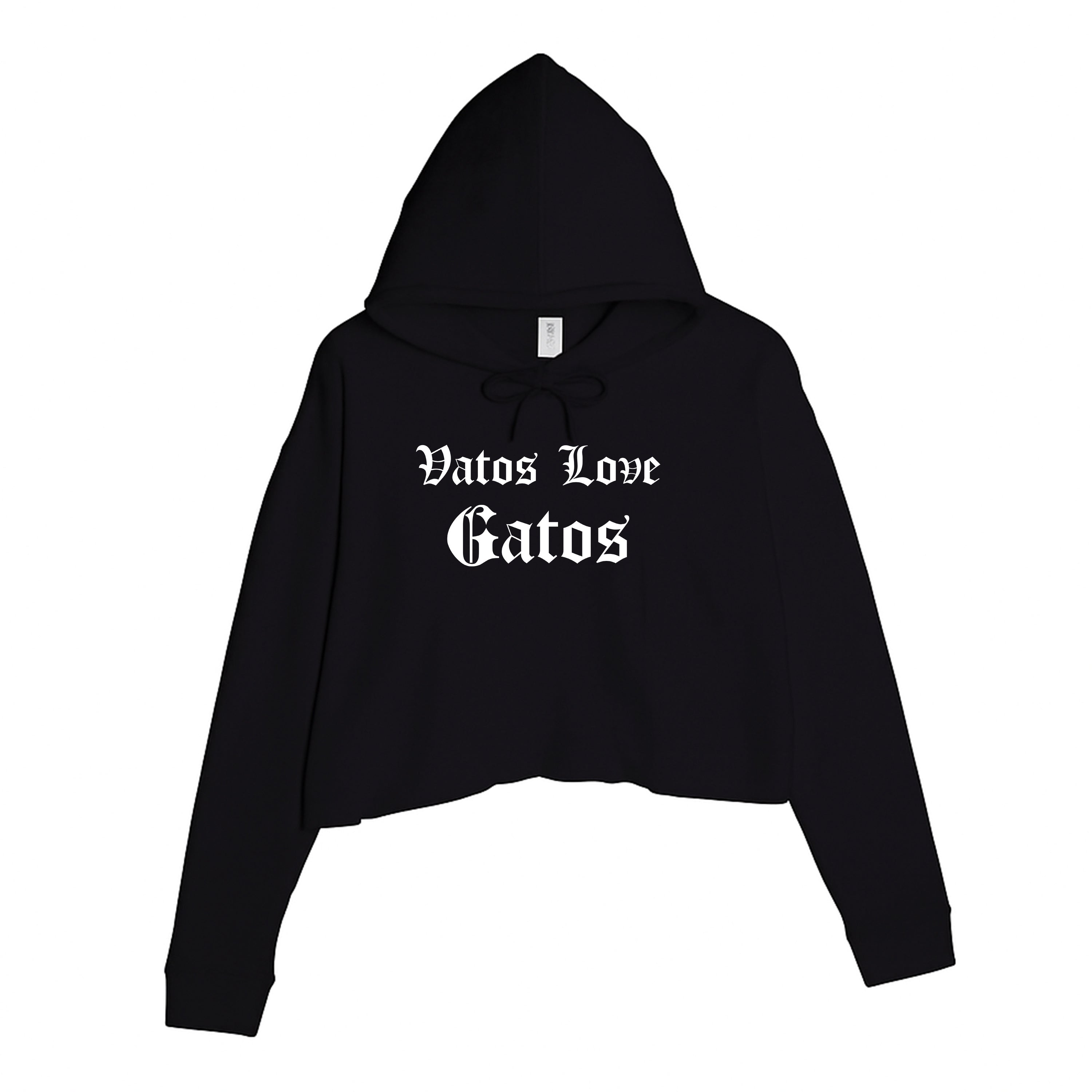 Women's | Vatos Love Gatos | Crop Hoodie