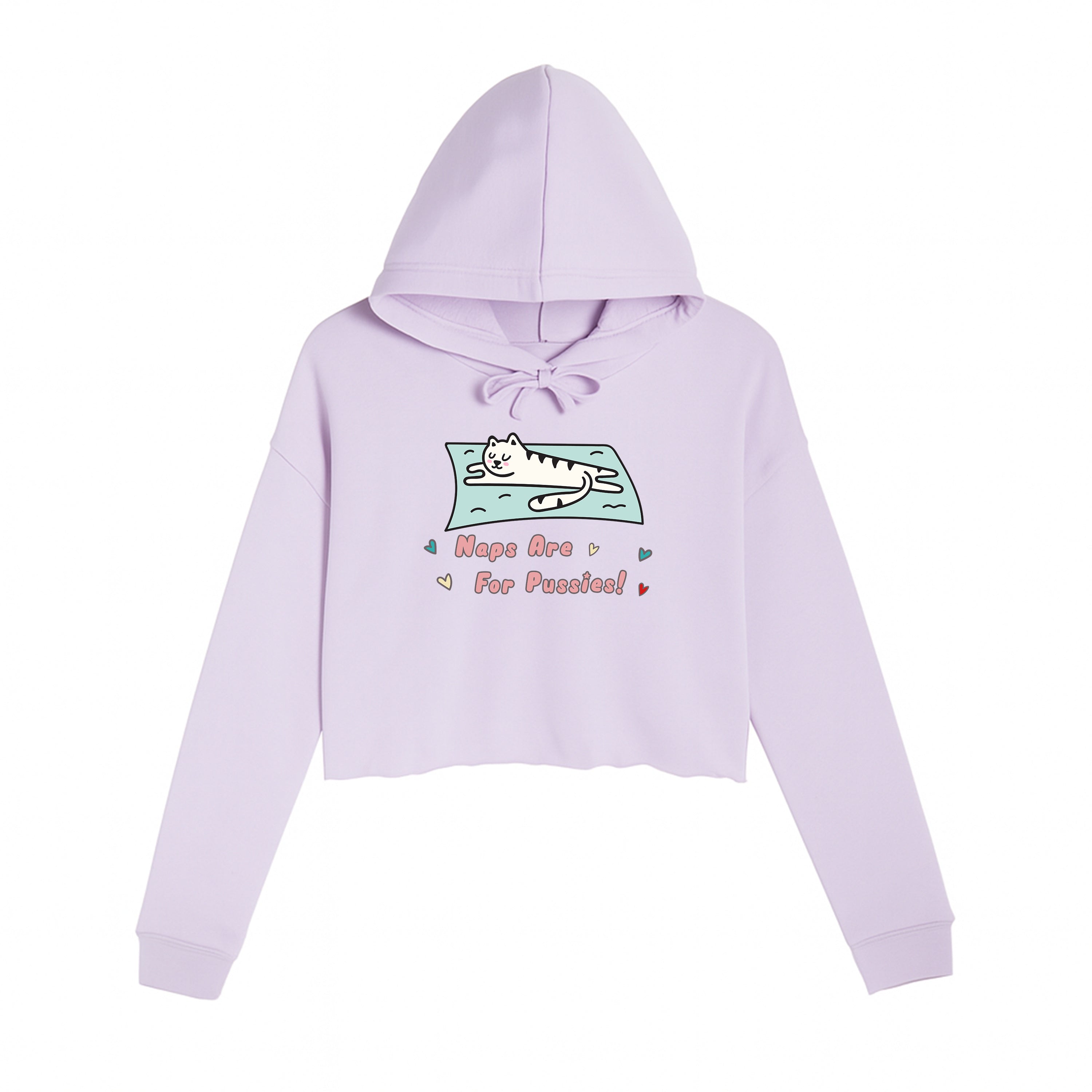 Women's | Naps Are For Pussies | Crop Hoodie