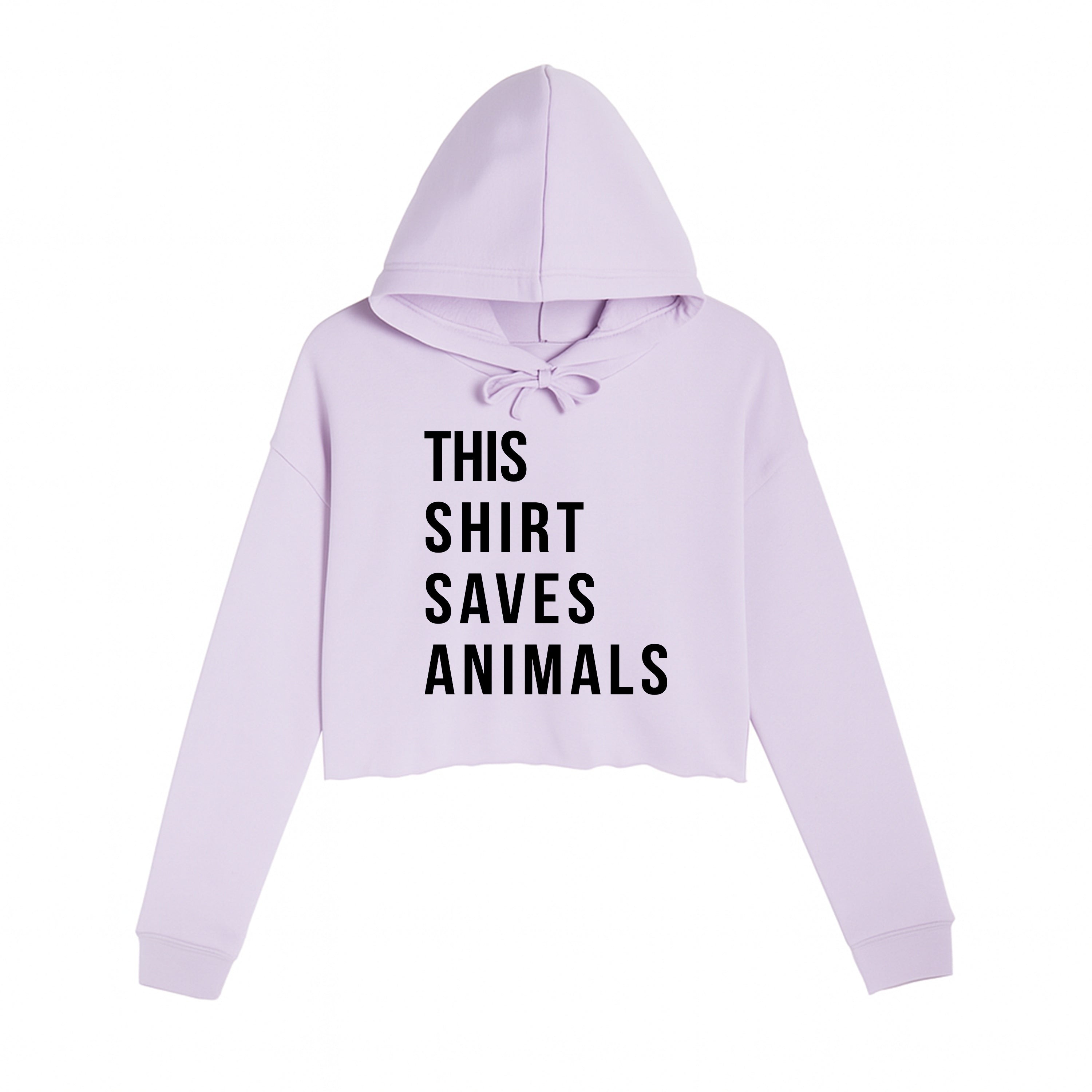 Women's | This Shirt Saves Animals | Crop Hoodie