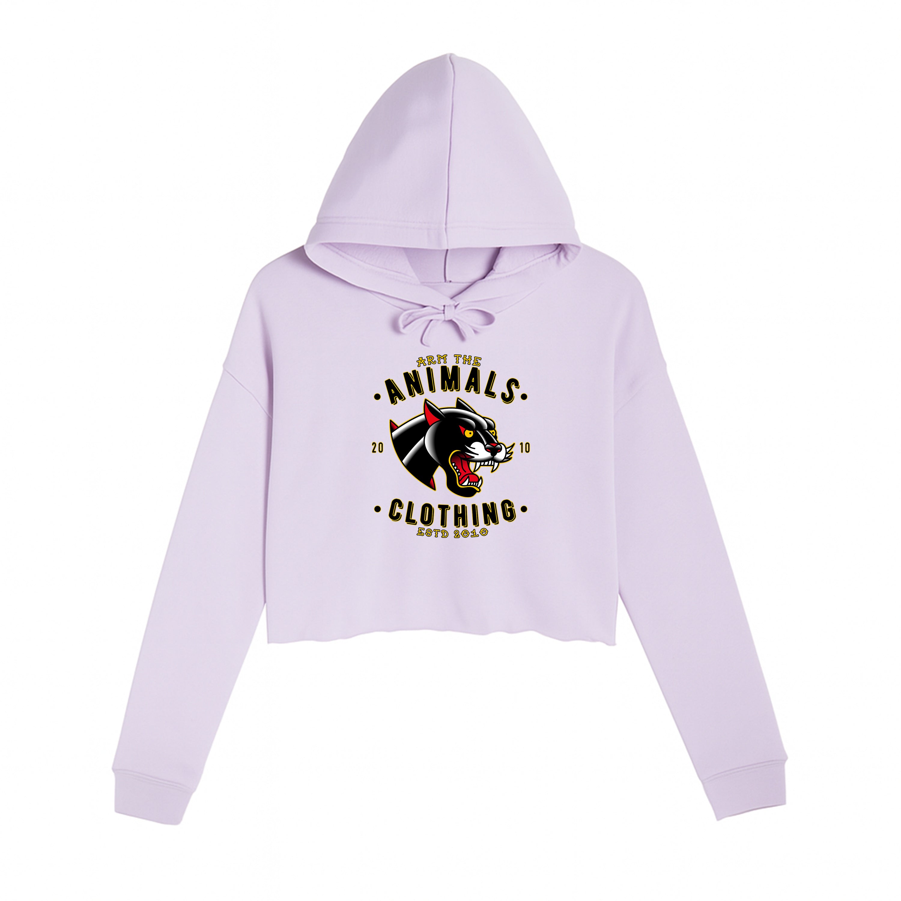 Women's | Varsity Panther | Crop Hoodie