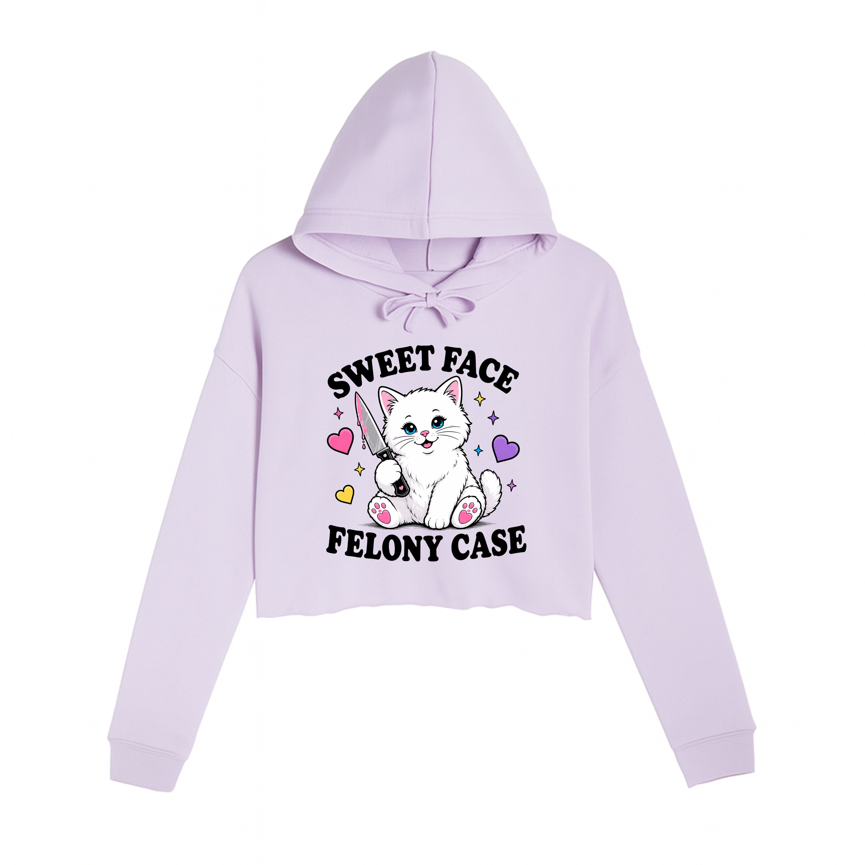 Women's | Sweet Face Felony Case | Crop Hoodie