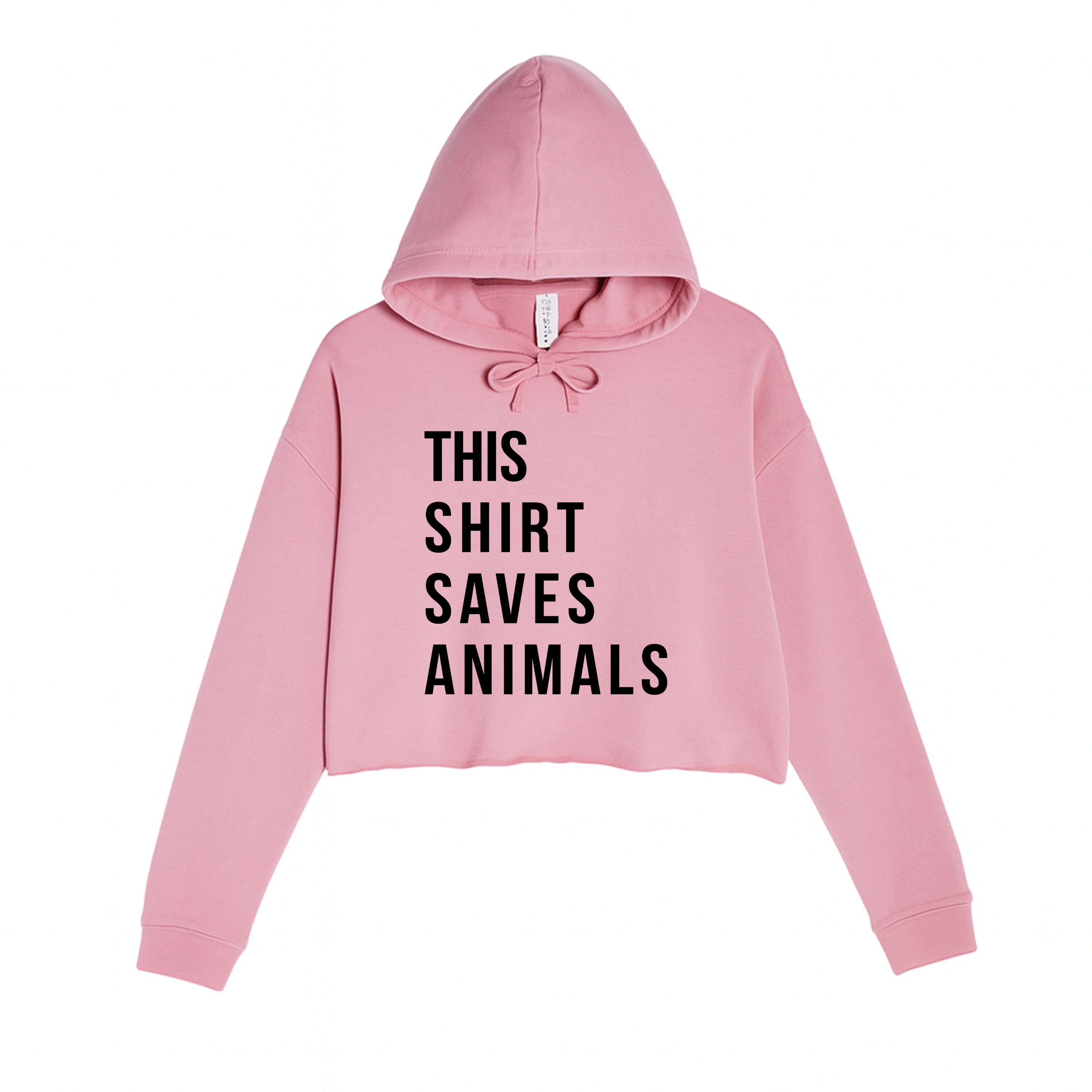 Women's | This Shirt Saves Animals | Crop Hoodie