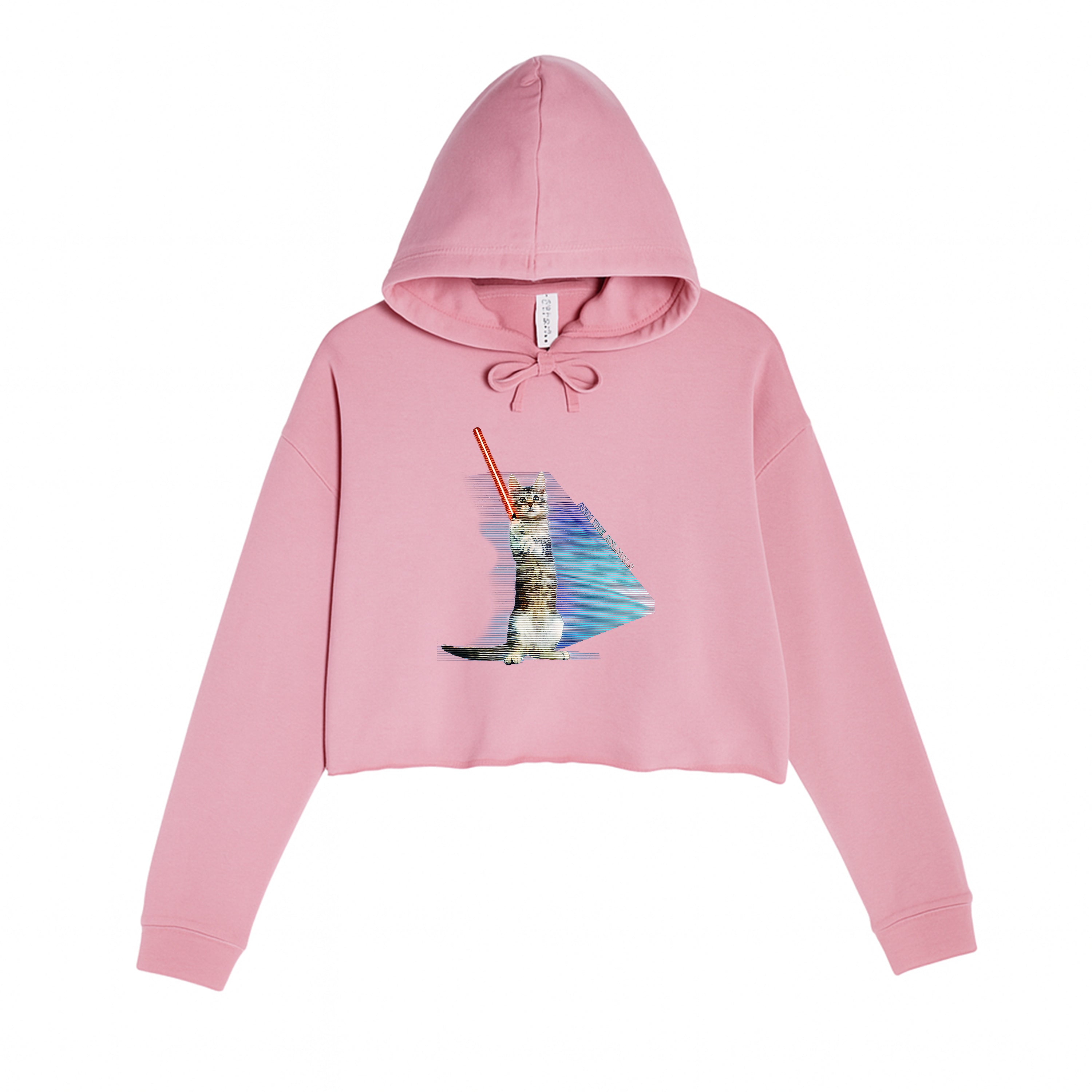 Women's | Hologram Battle Cat | Crop Hoodie