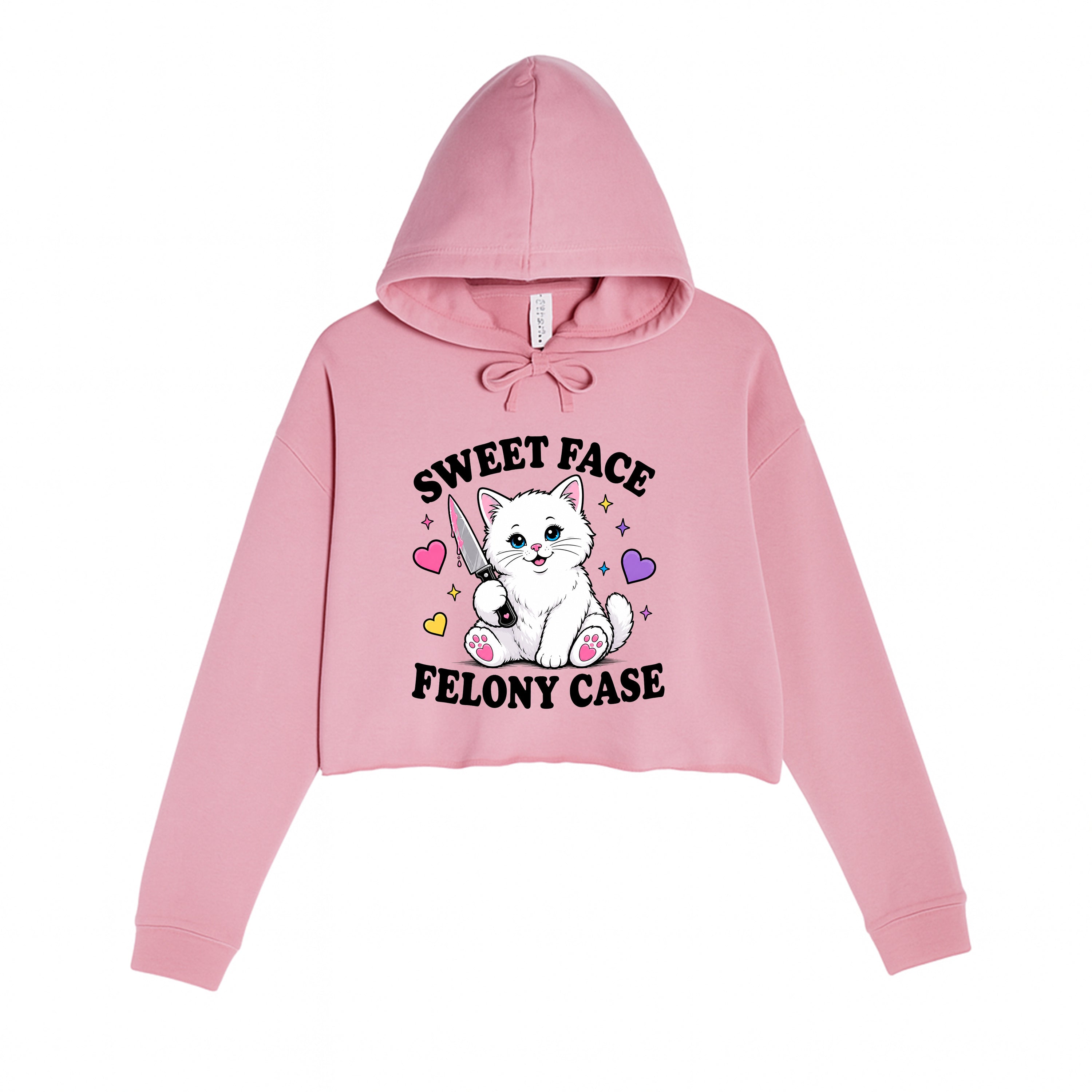 Women's | Sweet Face Felony Case | Crop Hoodie