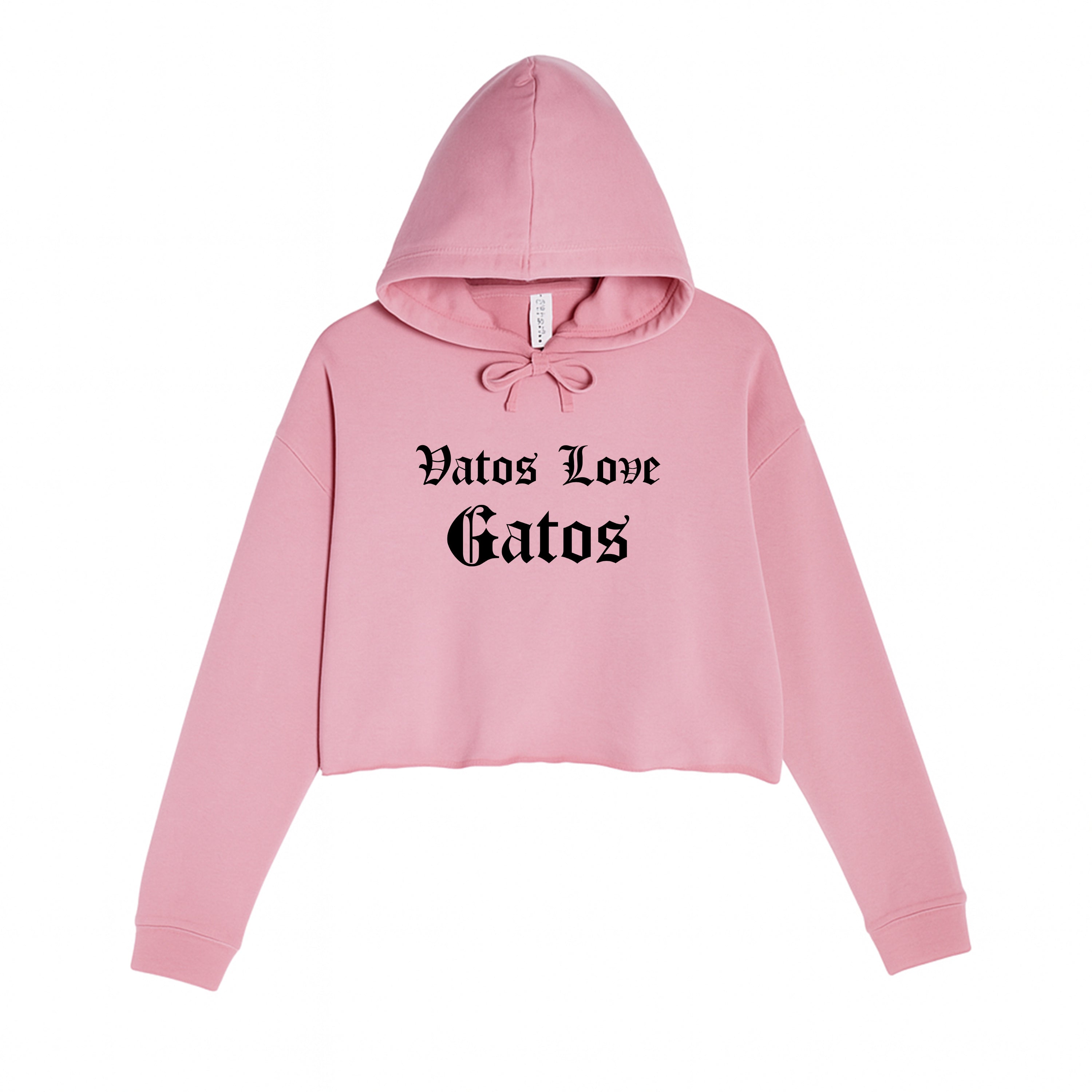 Women's | Vatos Love Gatos | Crop Hoodie