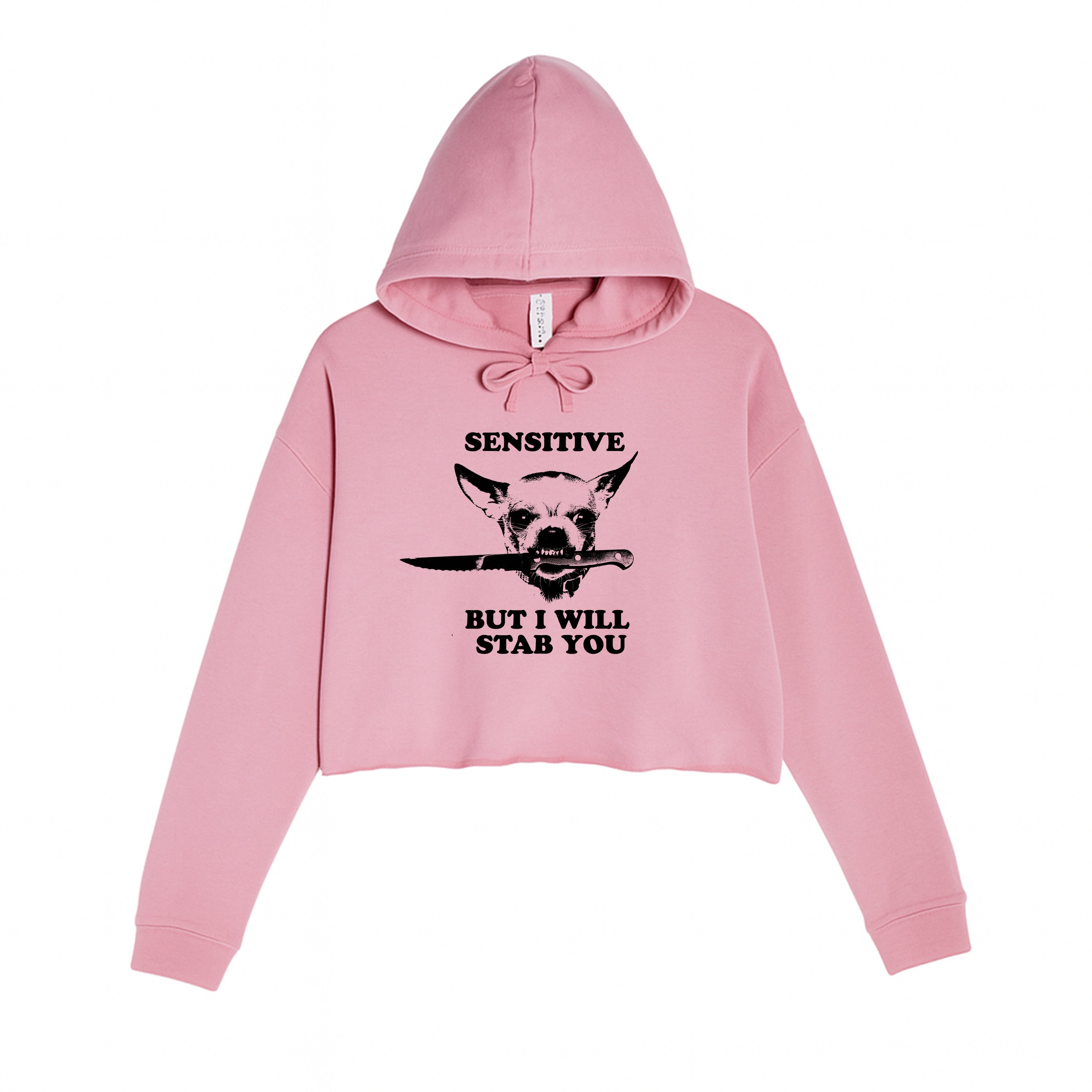 Women's | Sensitive (Dog) | Crop Hoodie