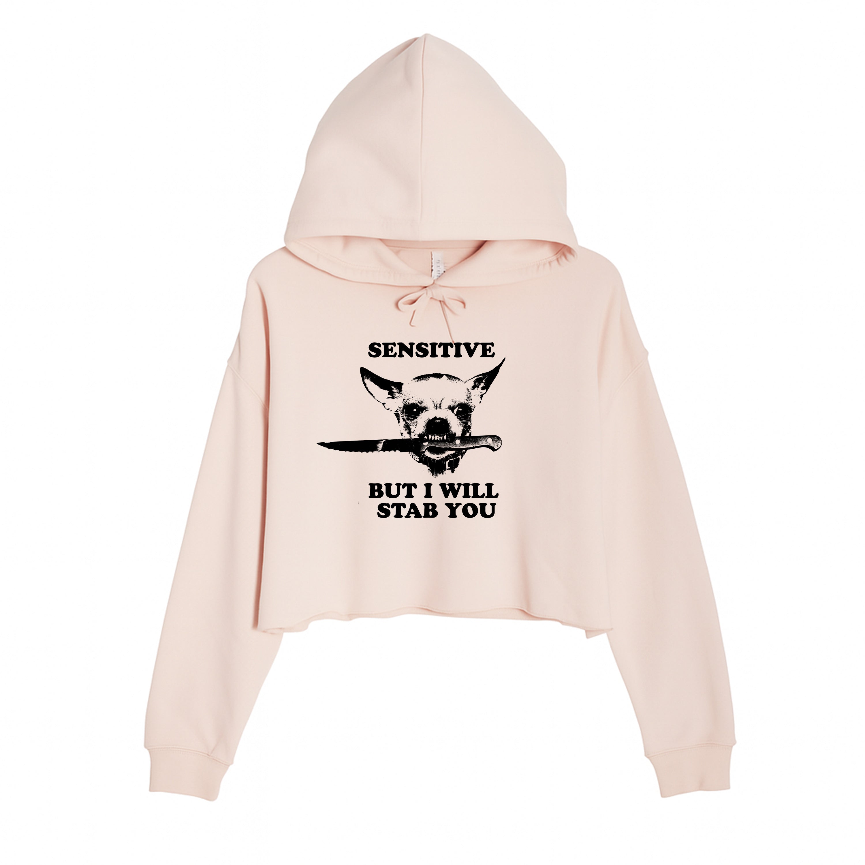 Women's | Sensitive (Dog) | Crop Hoodie