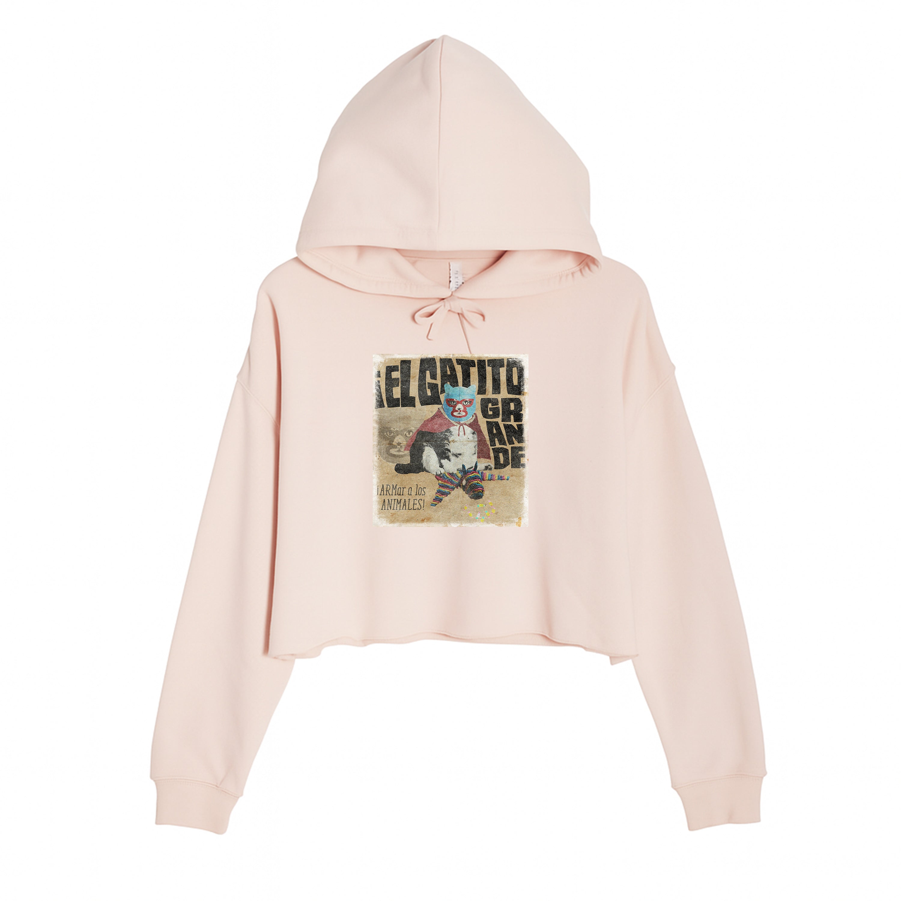 Women's | El Gatito Grande | Crop Hoodie