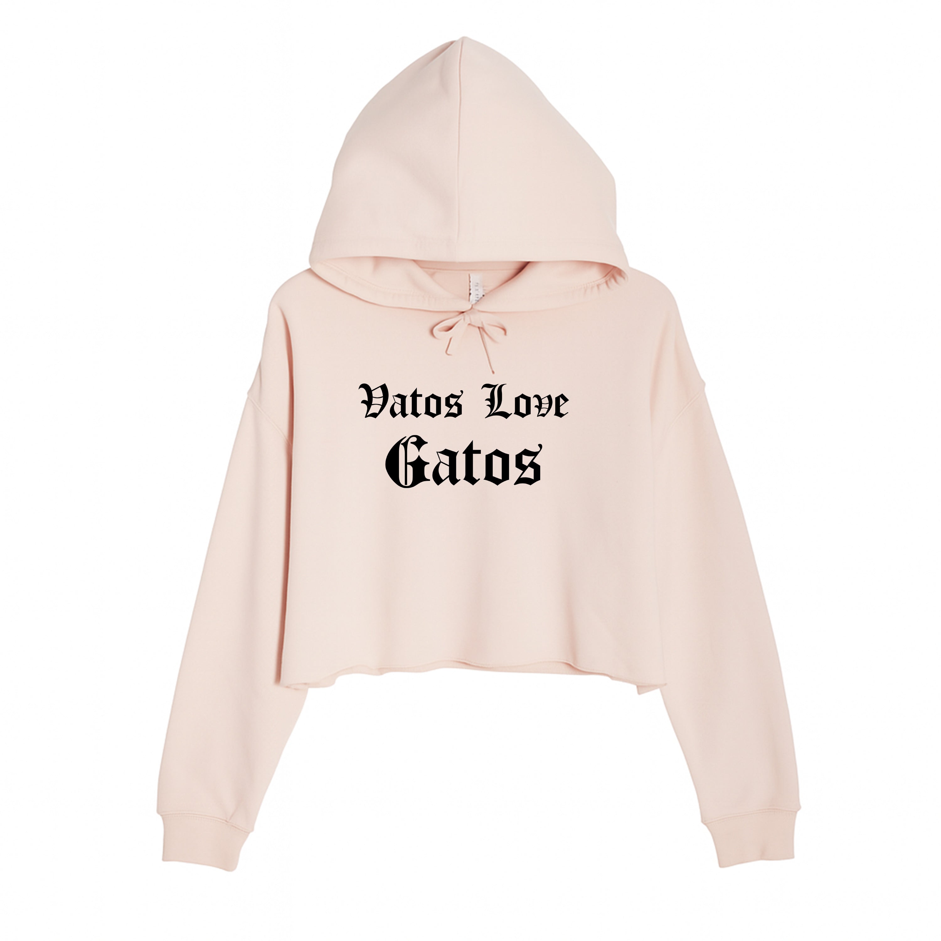 Women's | Vatos Love Gatos | Crop Hoodie