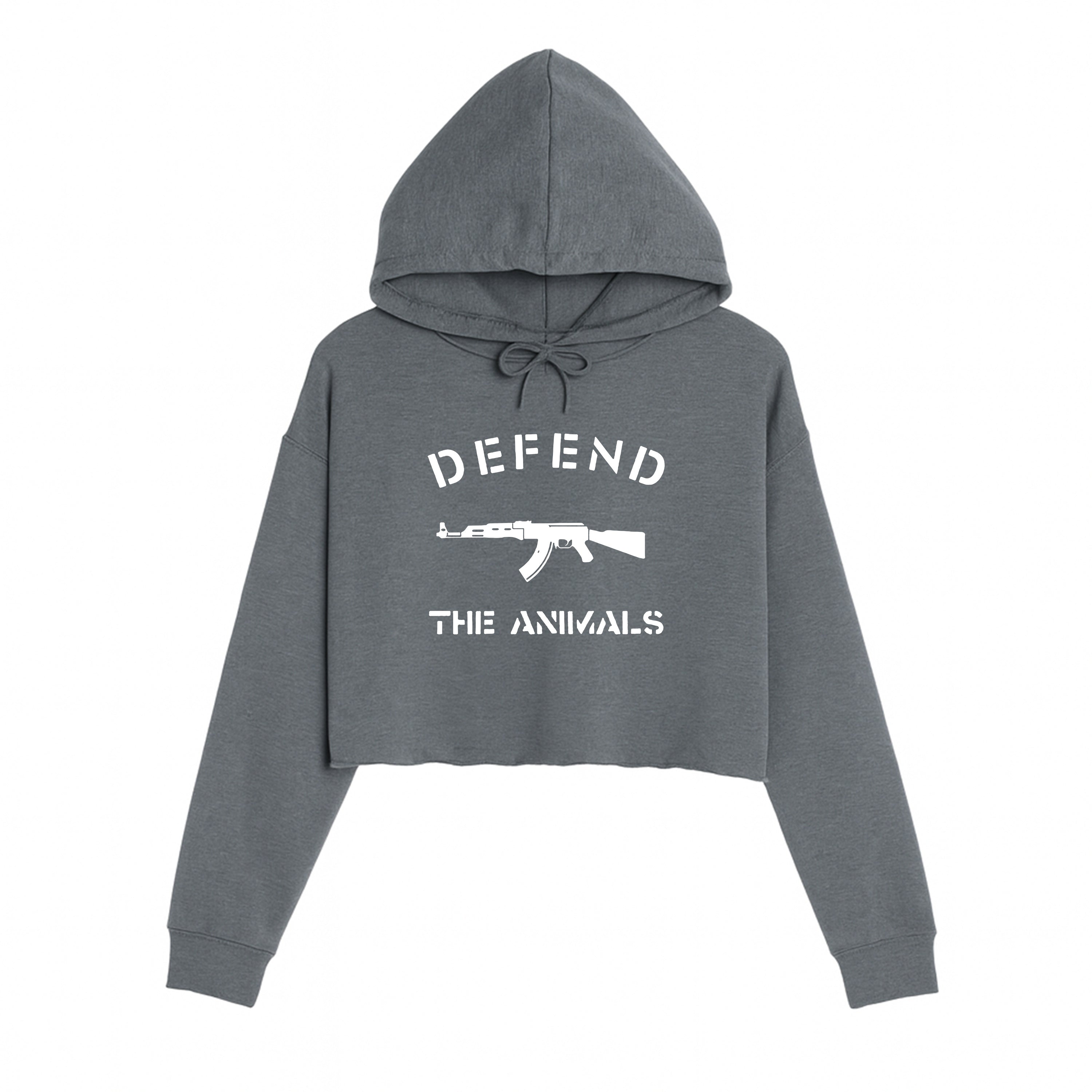 Women's | Defend The Animals | Crop Hoodie