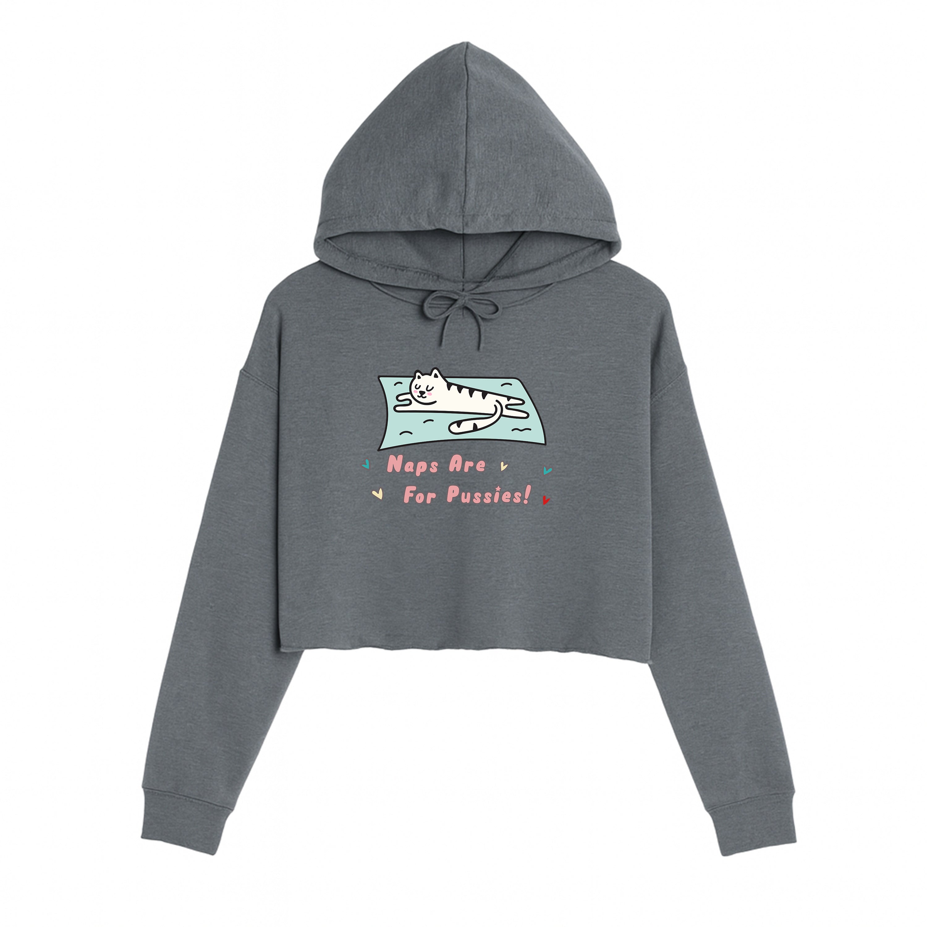 Women's | Naps Are For Pussies | Crop Hoodie