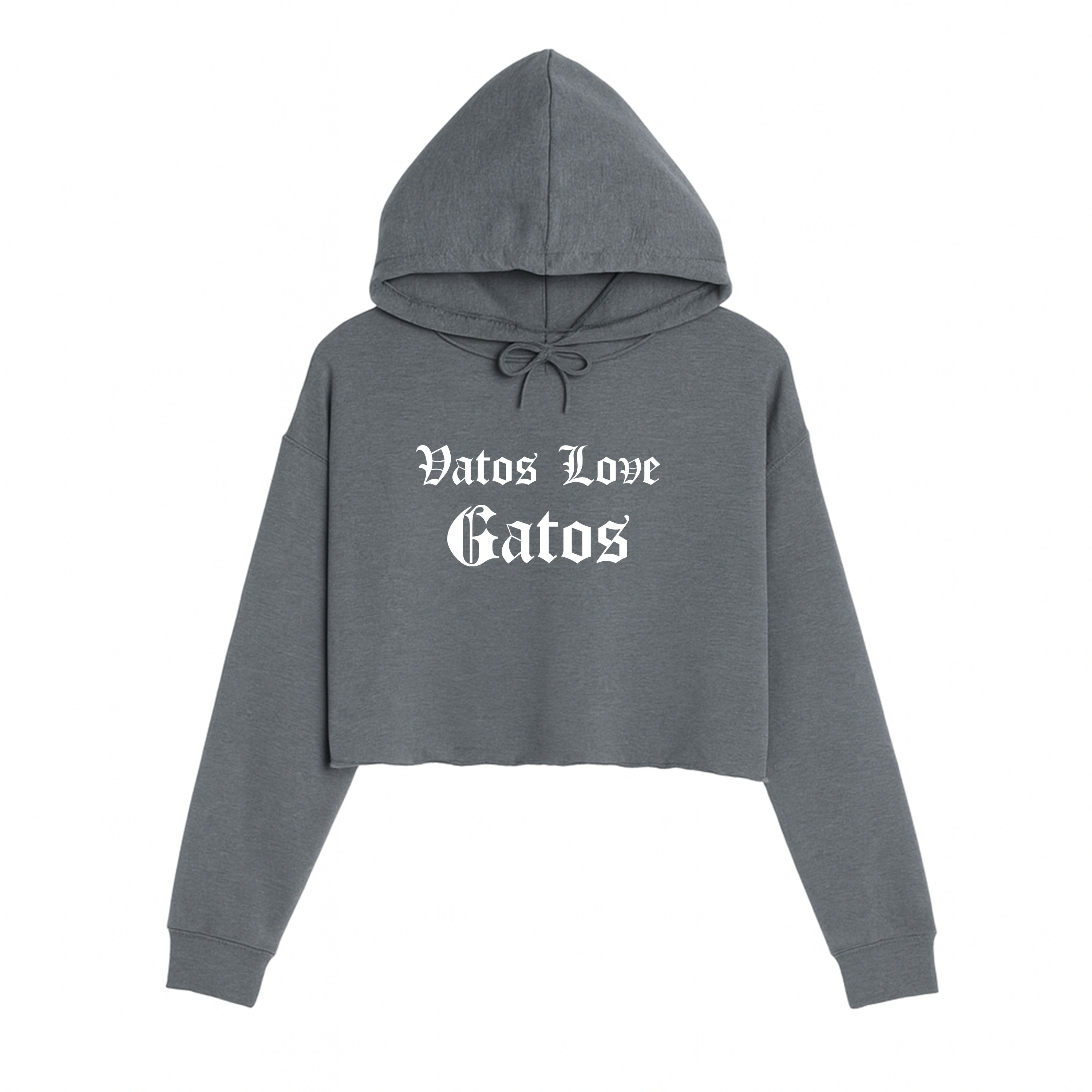 Women's | Vatos Love Gatos | Crop Hoodie