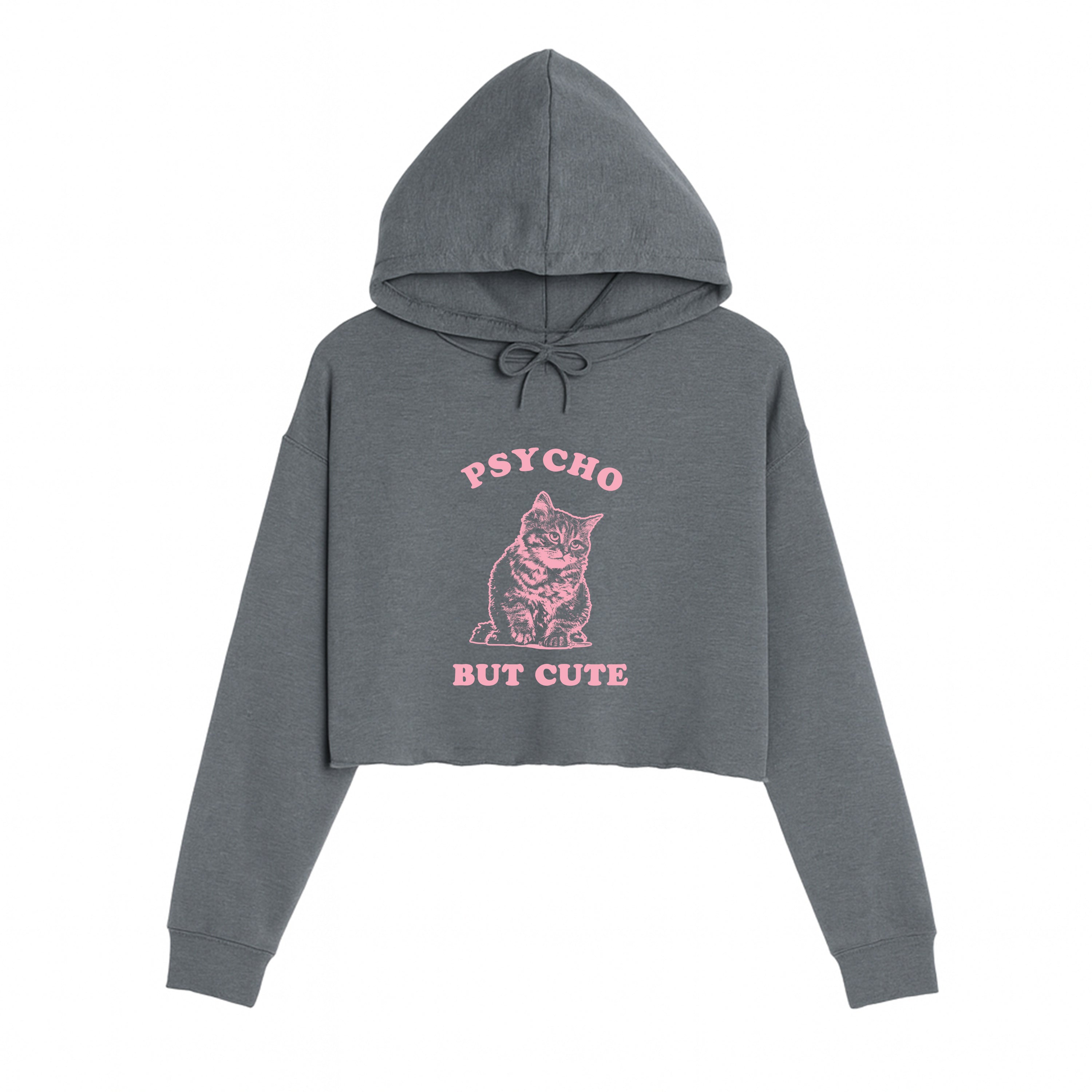 Women's | Cute But Psycho | Crop Hoodie