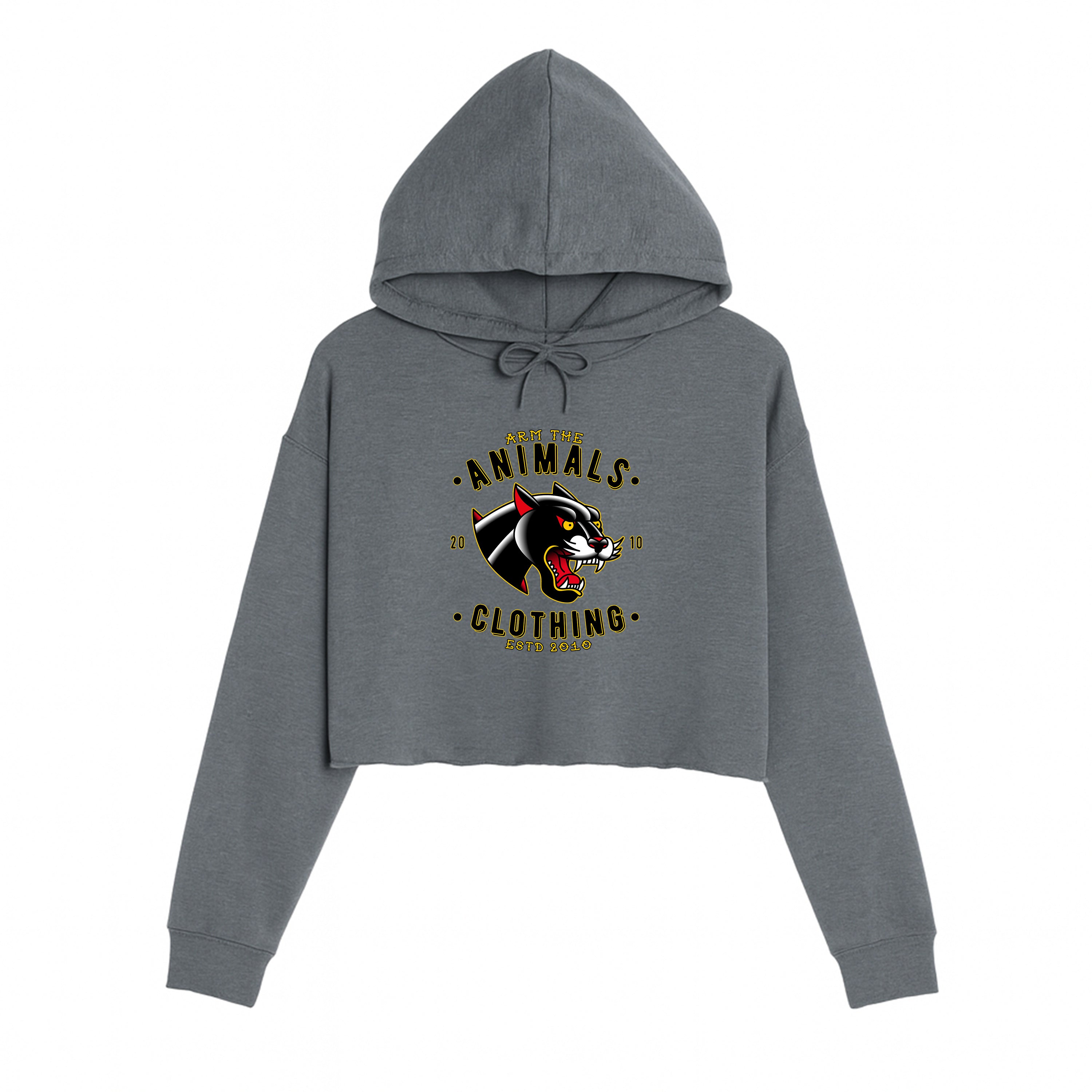 Women's | Varsity Panther | Crop Hoodie