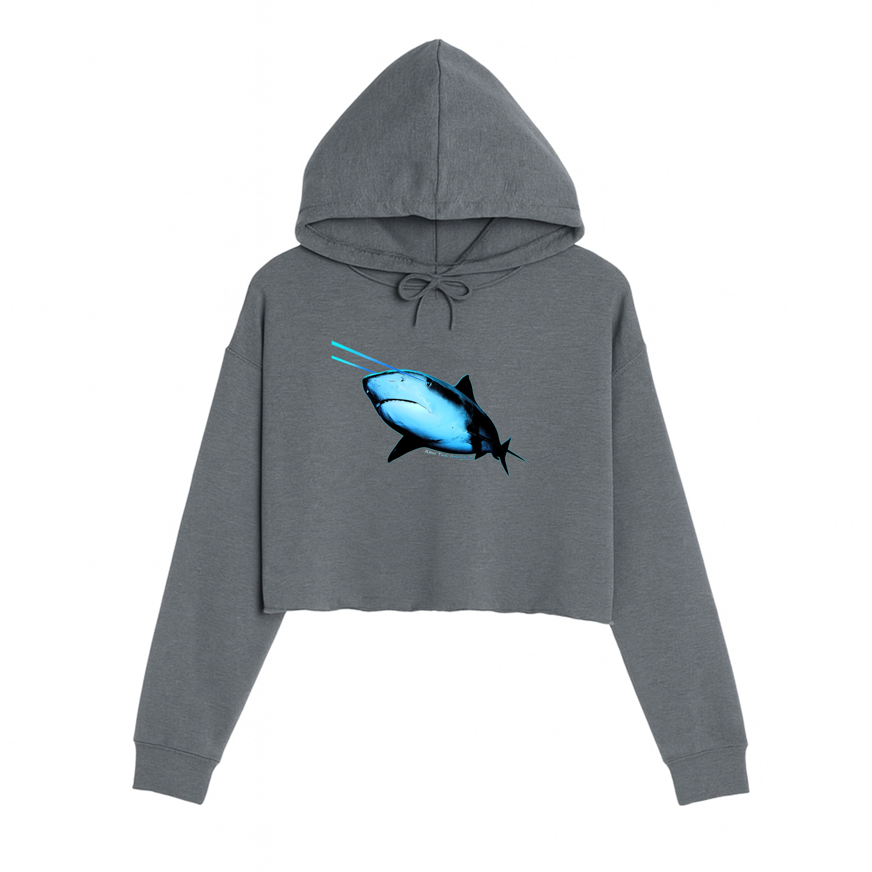 Women's | Laser Eye Shark | Crop Hoodie
