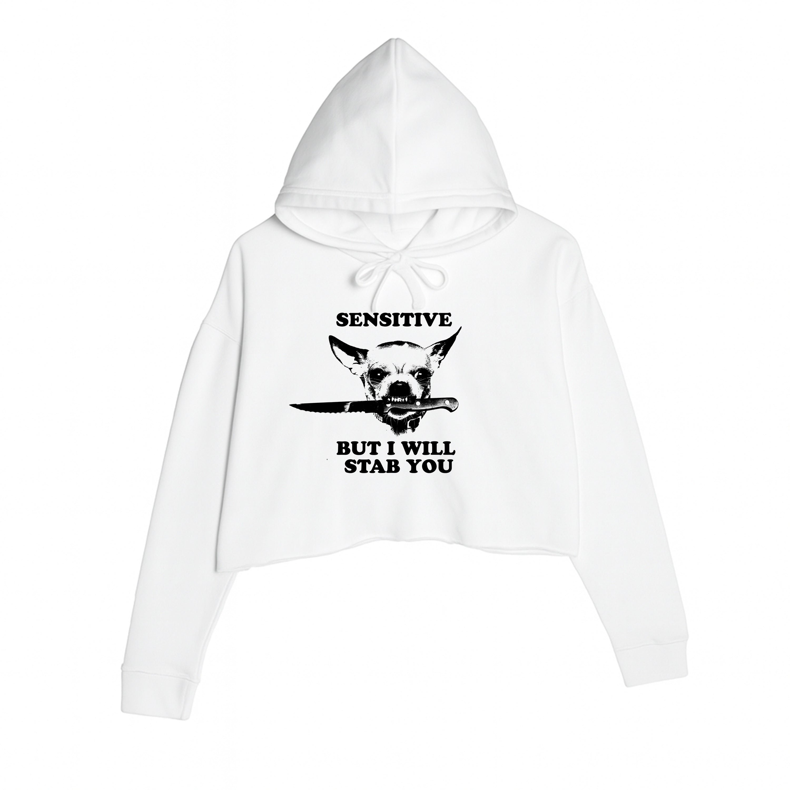 Women's | Sensitive (Dog) | Crop Hoodie