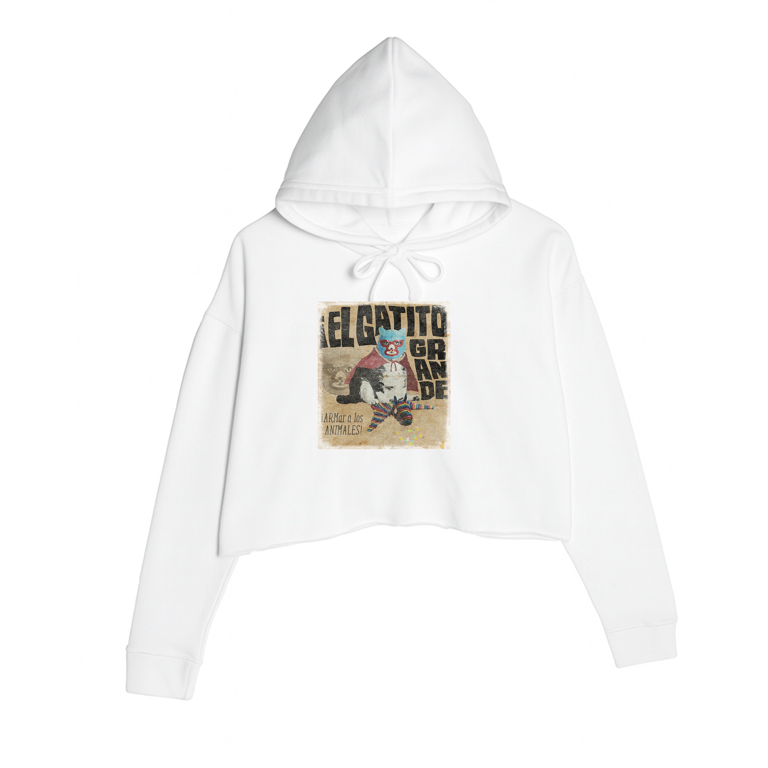 Women's | El Gatito Grande | Crop Hoodie