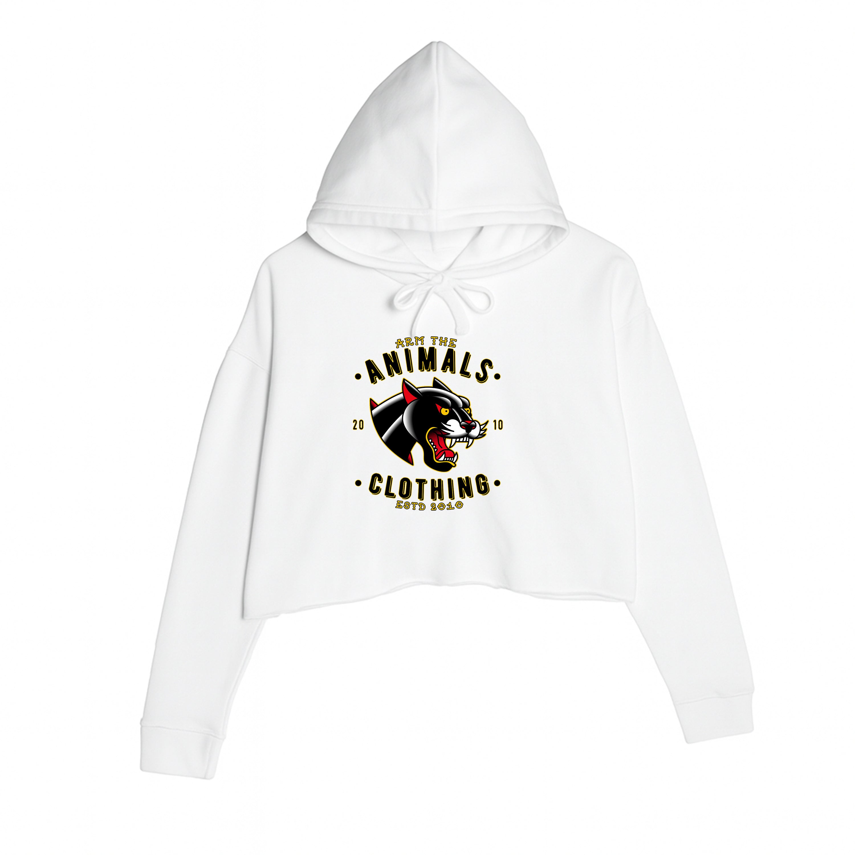 Women's | Varsity Panther | Crop Hoodie