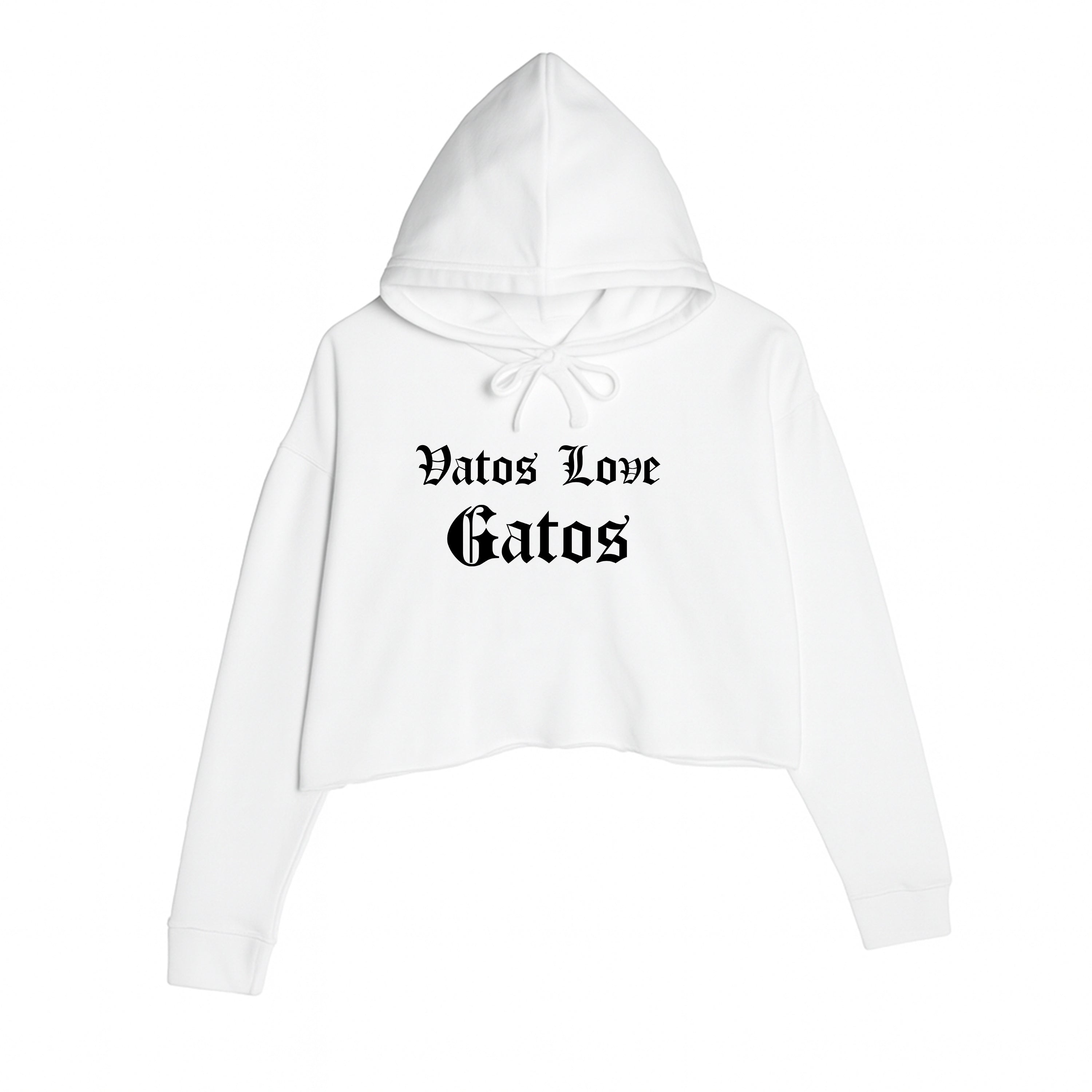 Women's | Vatos Love Gatos | Crop Hoodie