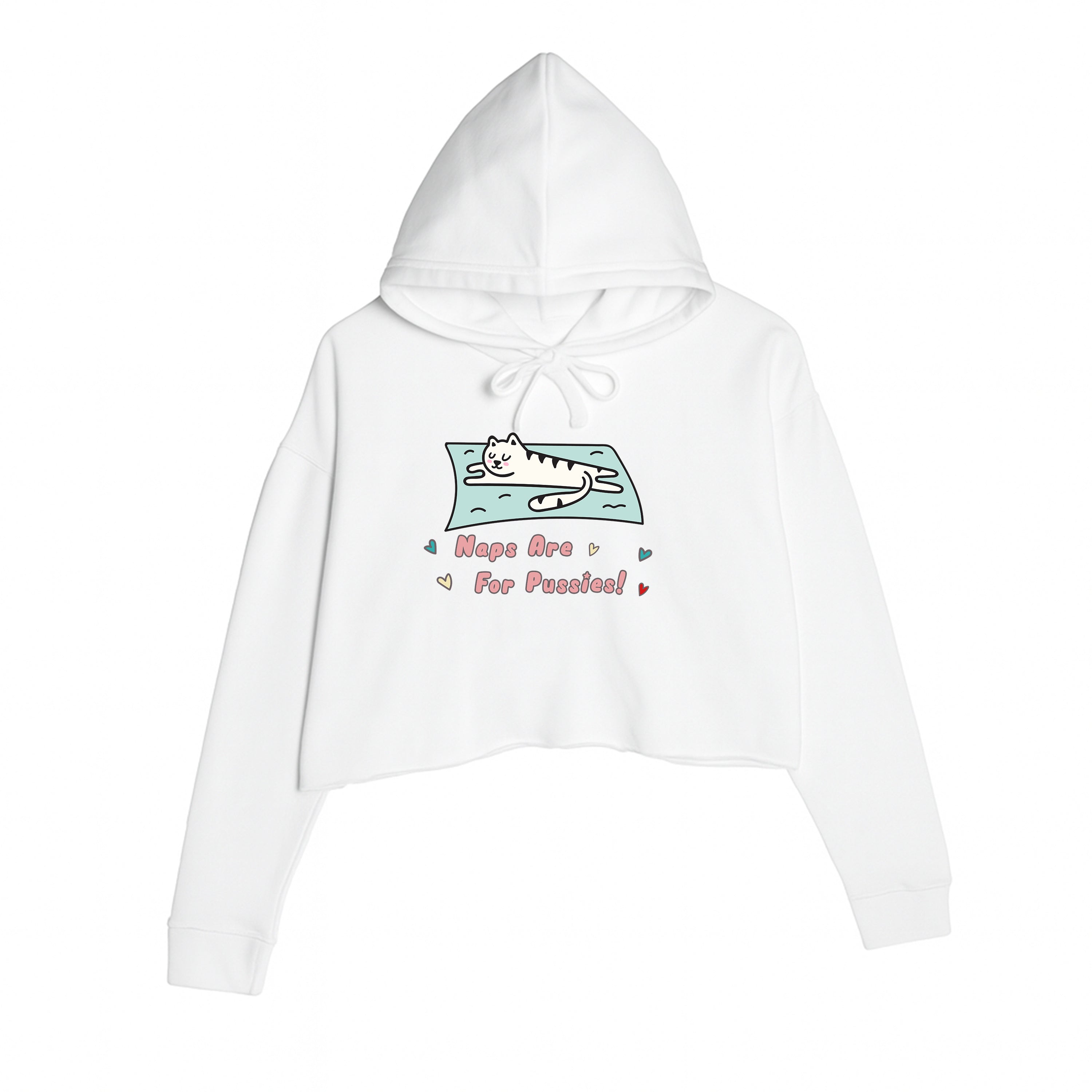 Women's | Naps Are For Pussies | Crop Hoodie
